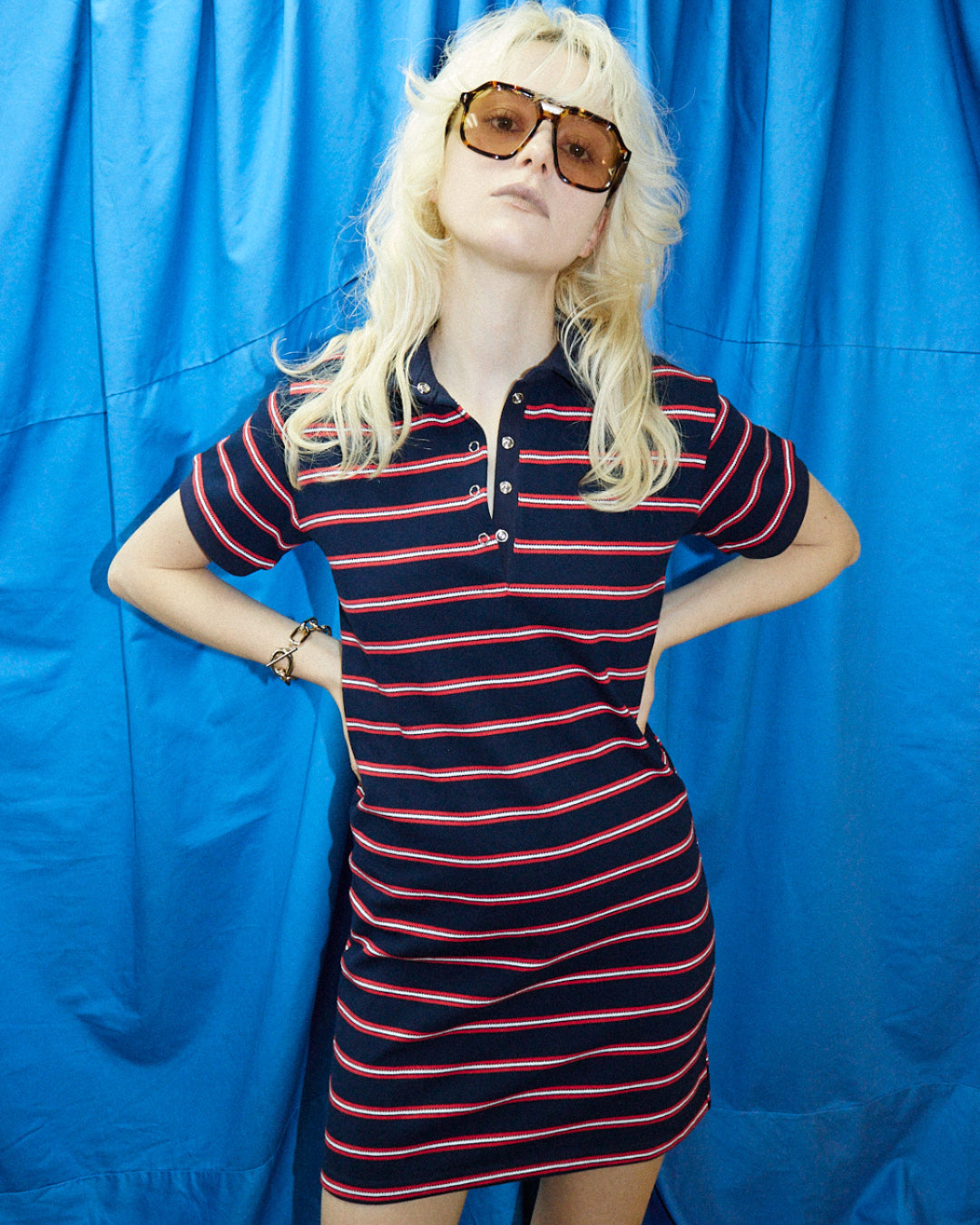 Classic Stripe Polo Dress