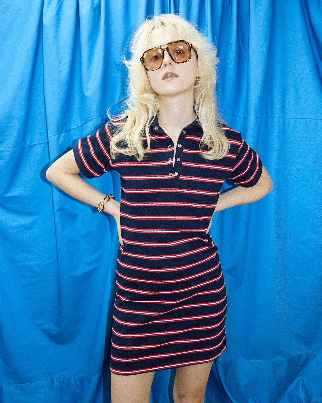 Classic Stripe Polo Dress