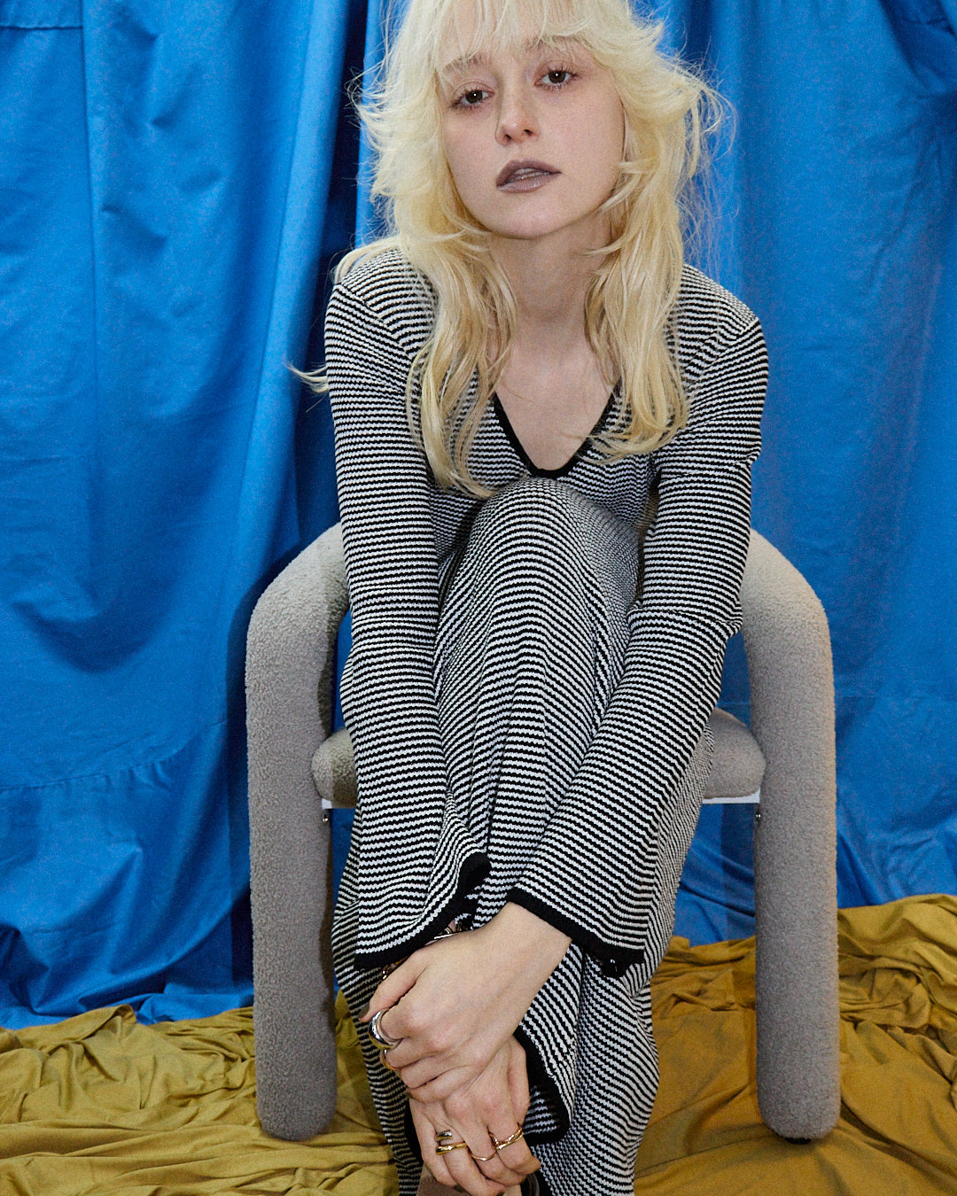 Wave Knit Maxi Dress