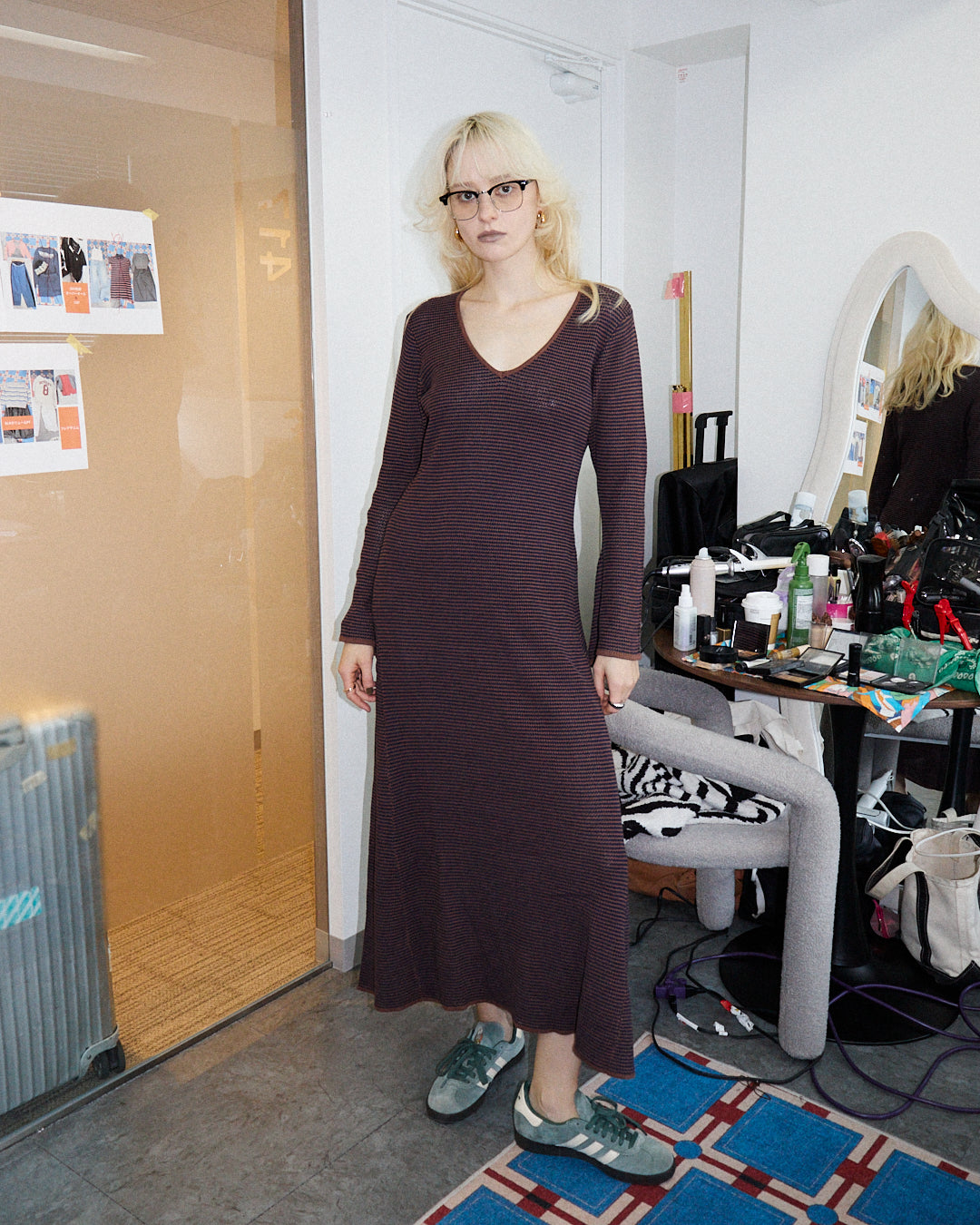 Wave Knit Maxi Dress