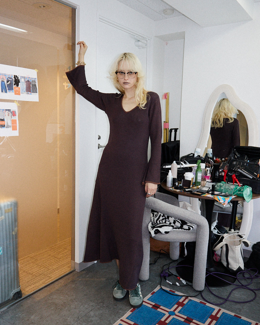 Wave Knit Maxi Dress