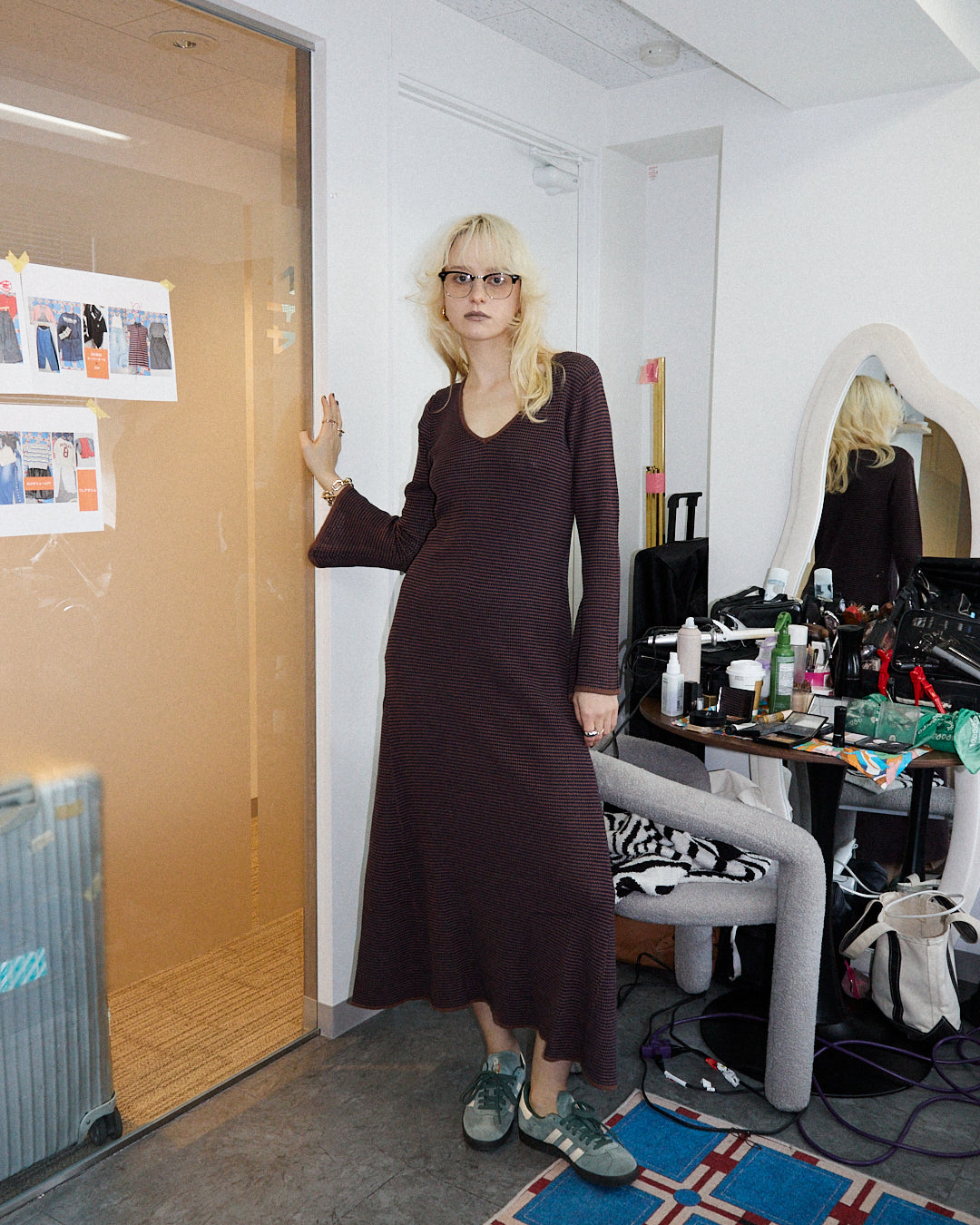 Wave Knit Maxi Dress