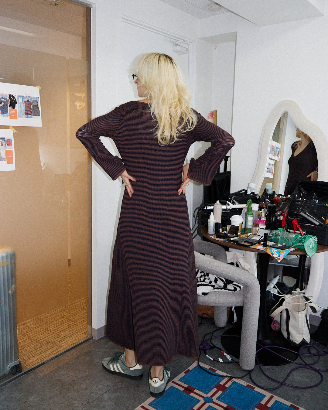 Wave Knit Maxi Dress