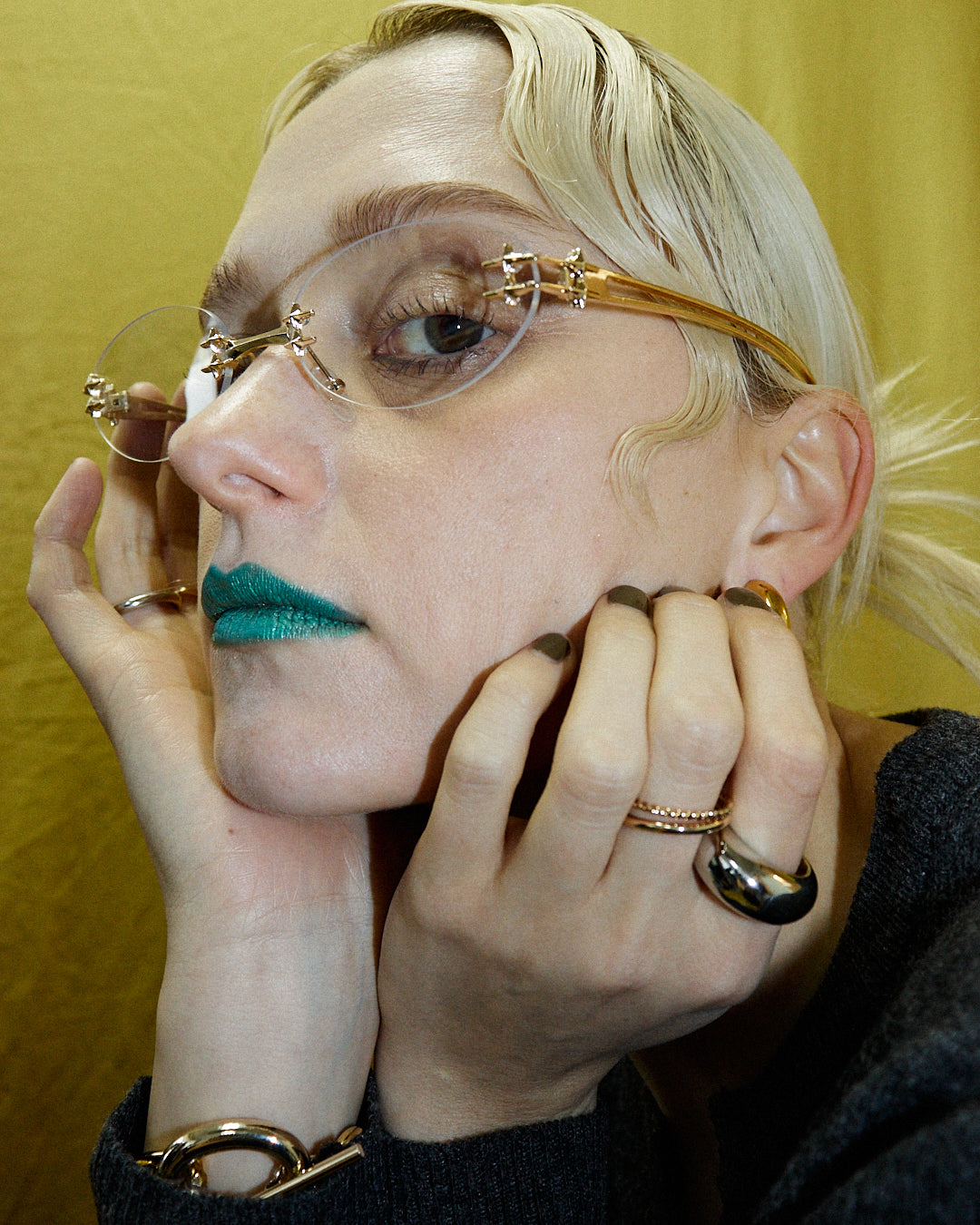 【W.E.Y】Sharp Muse Glasses