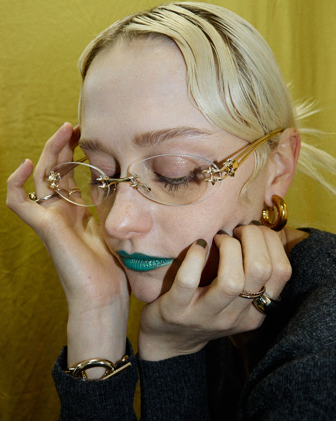 【W.E.Y】Sharp Muse Glasses