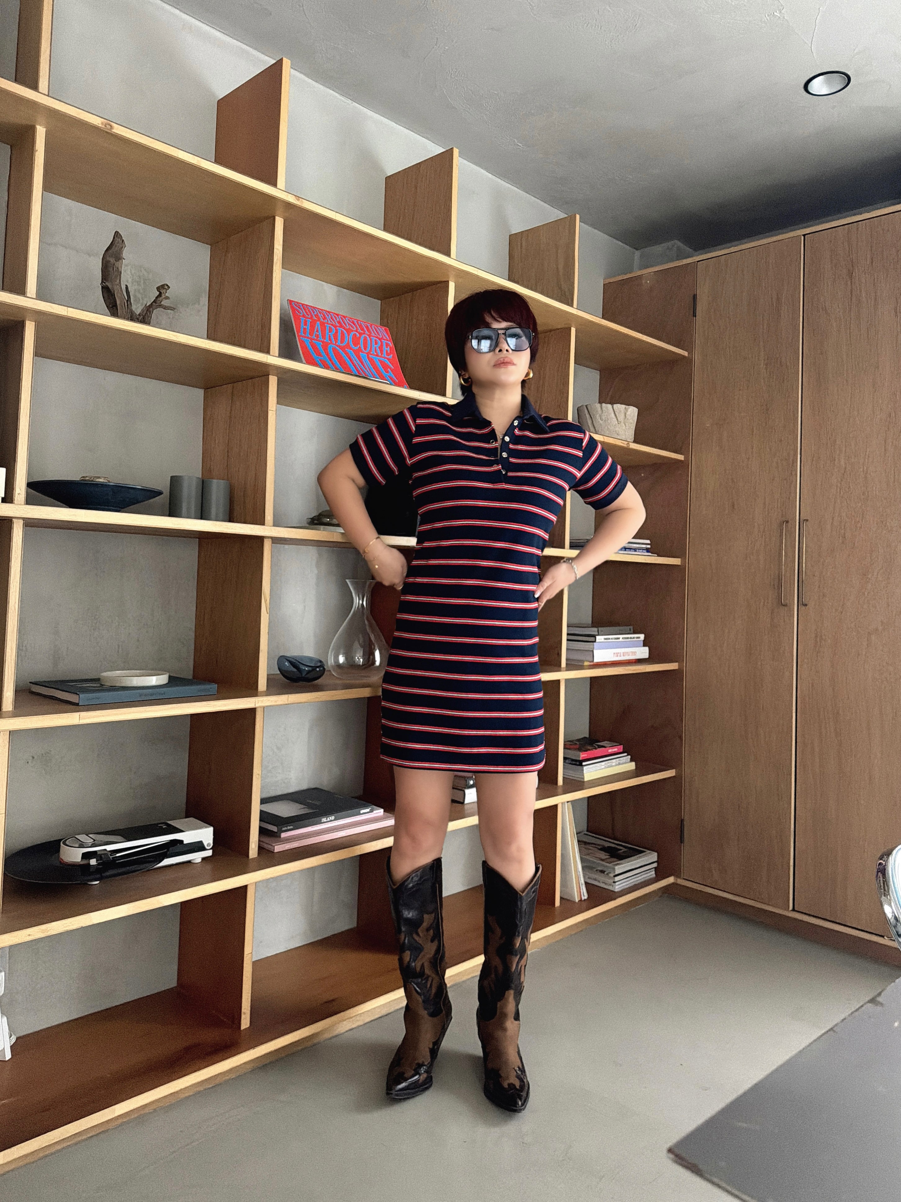 Classic Stripe Polo Dress
