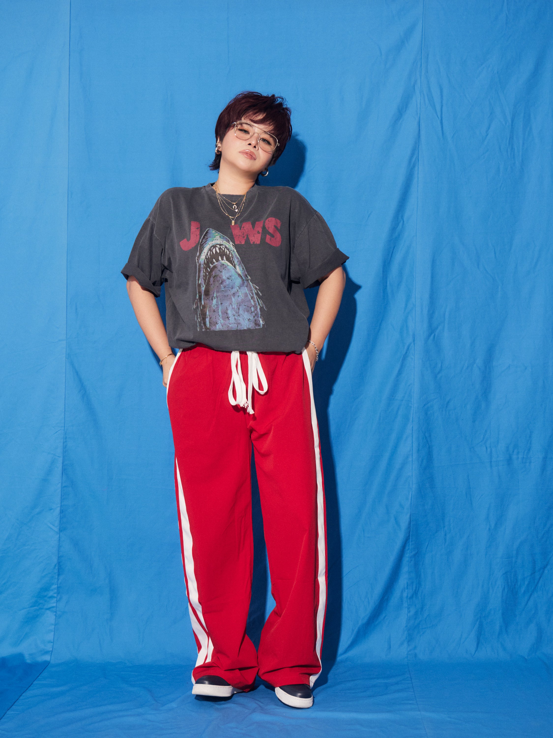 Side Line Track Wide Pants