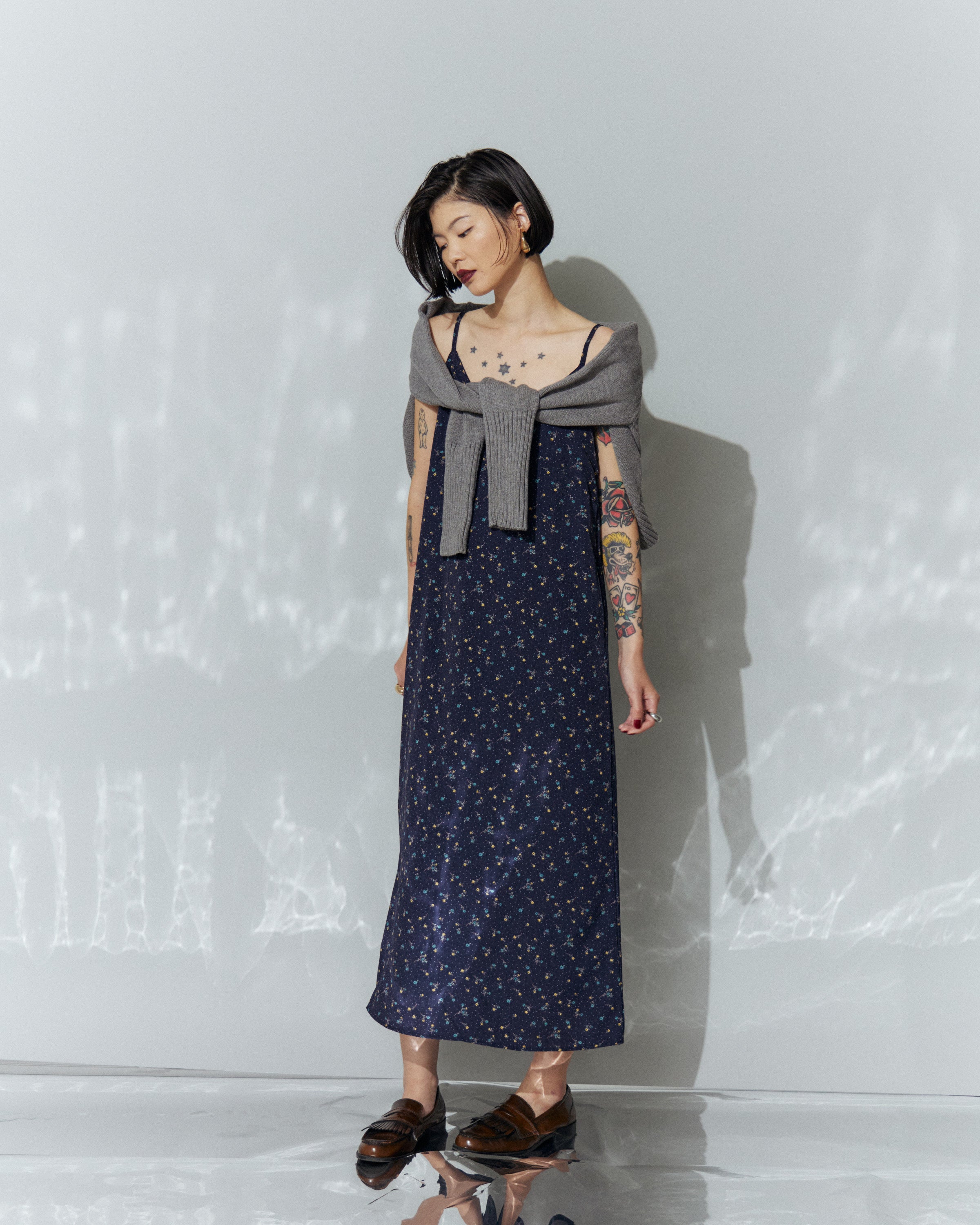 Flower Cami Long Dress