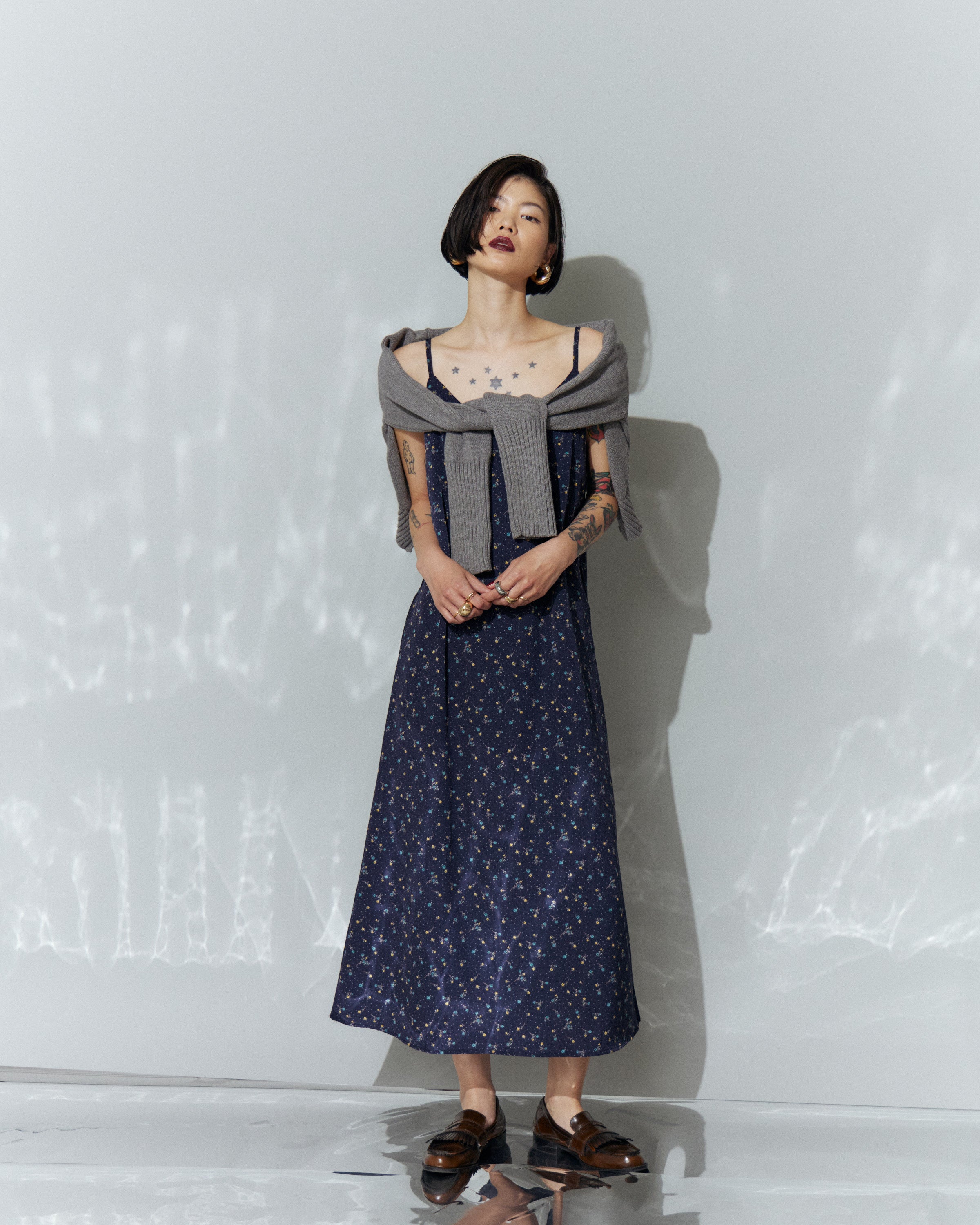 Flower Cami Long Dress