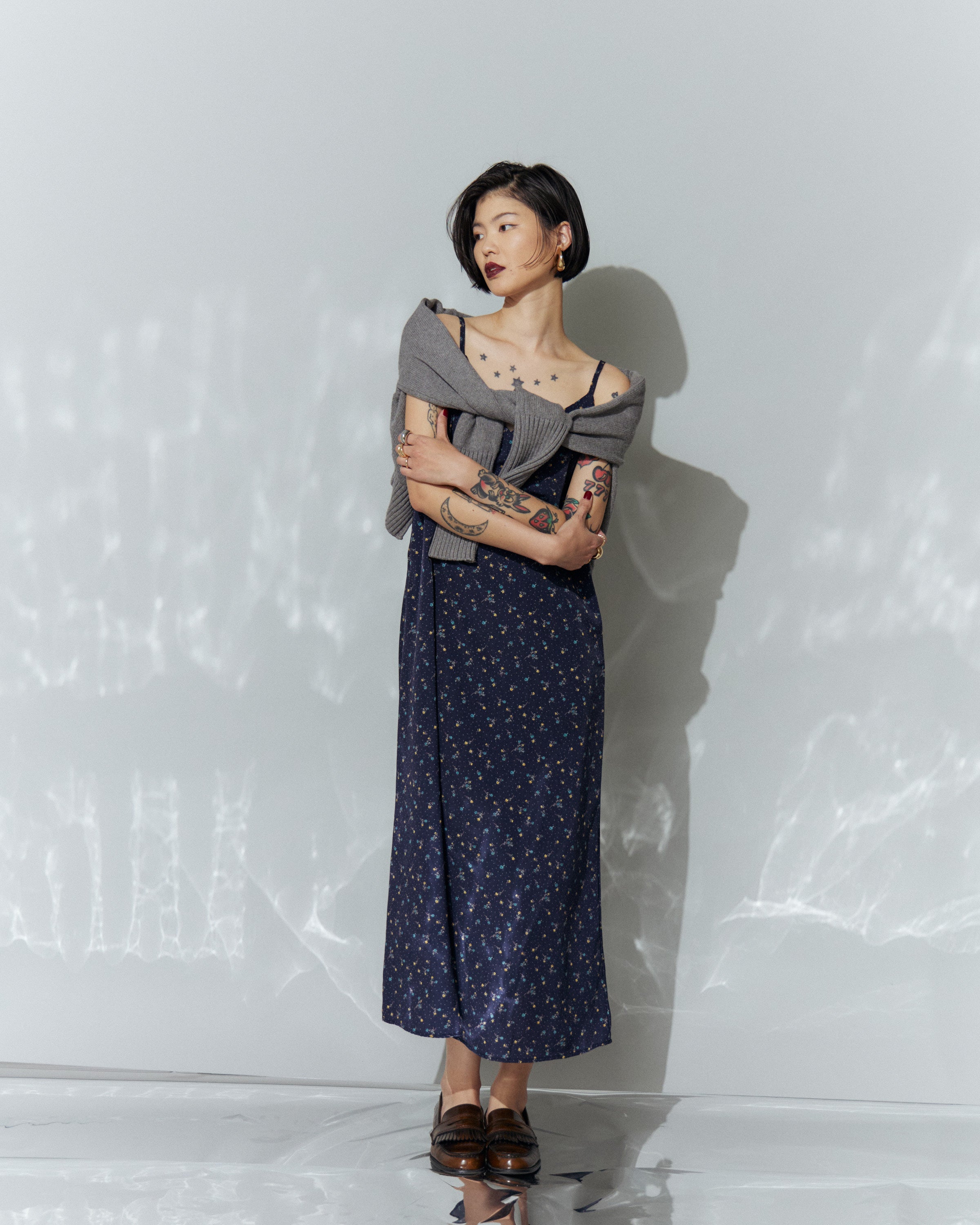 Flower Cami Long Dress