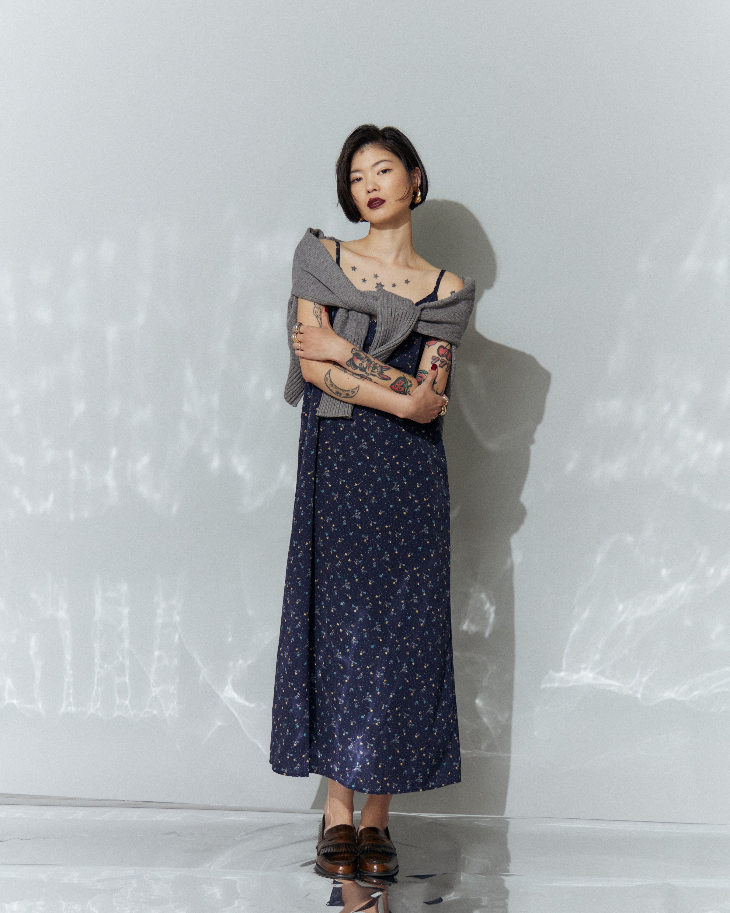 Flower Cami Long Dress