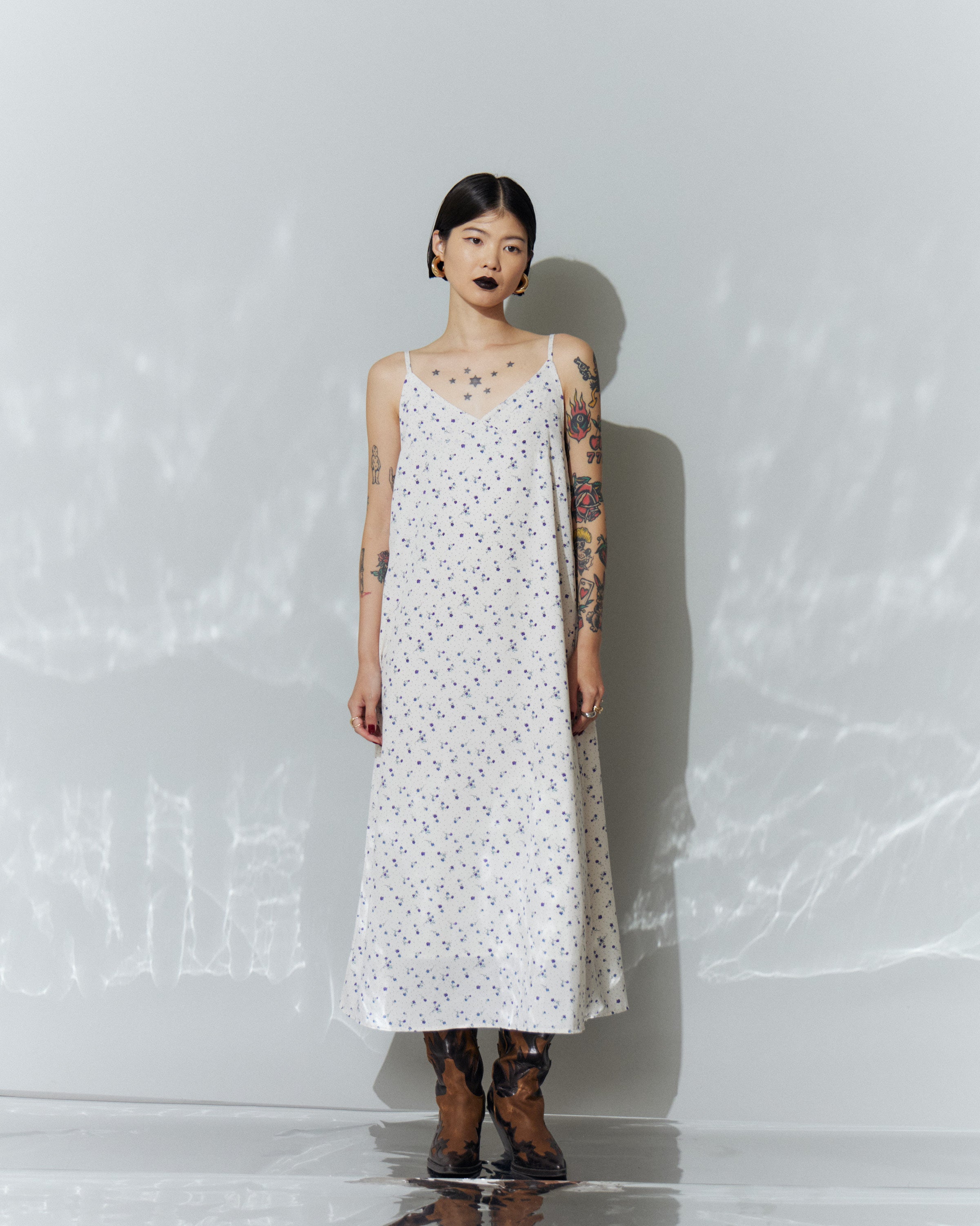 Flower Cami Long Dress