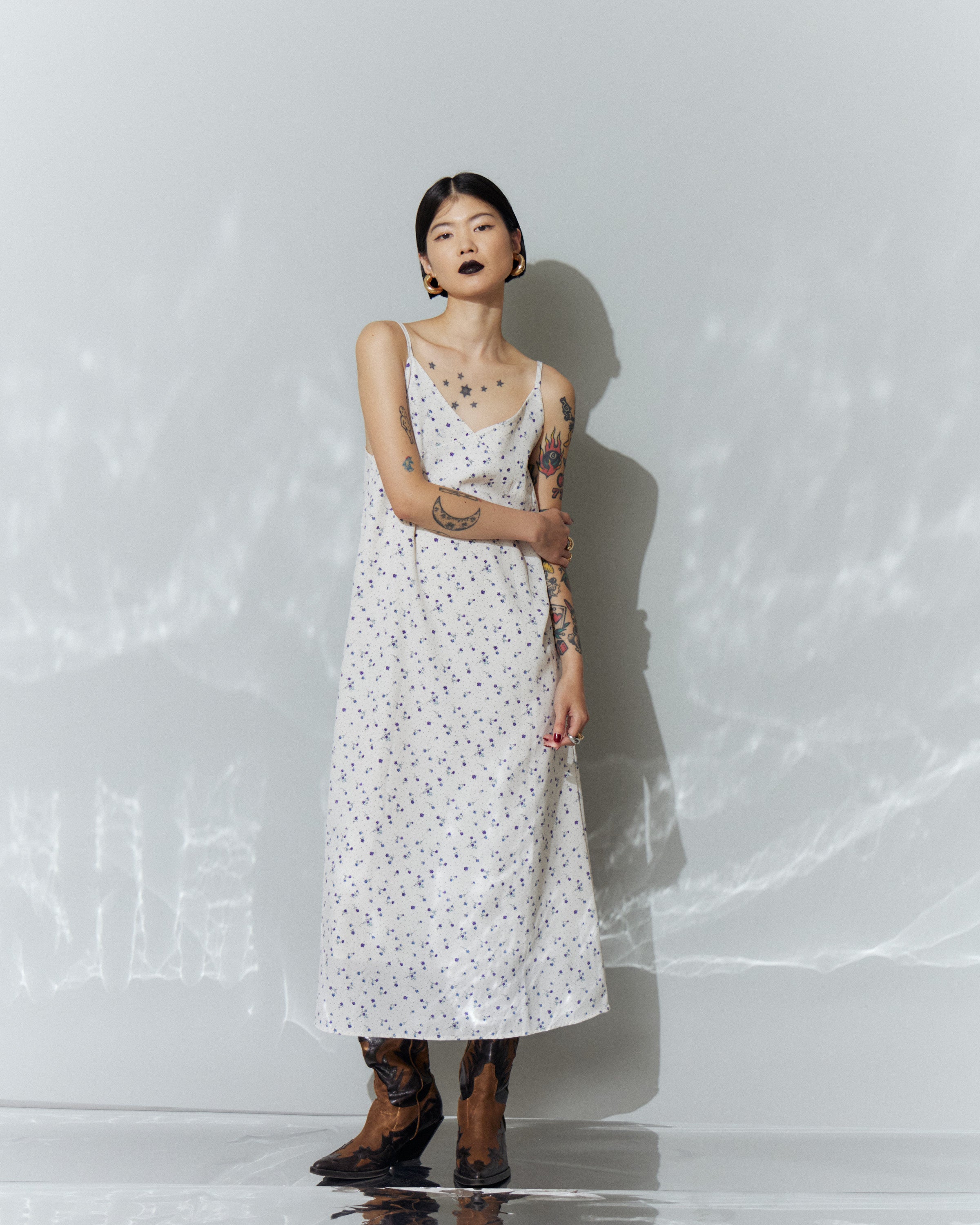 Flower Cami Long Dress