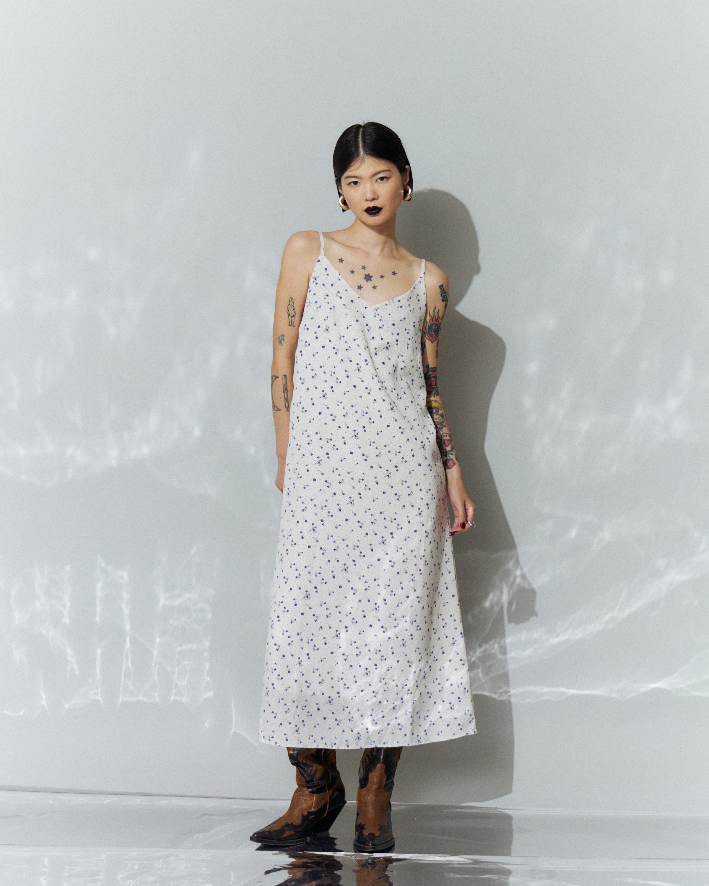 Flower Cami Long Dress
