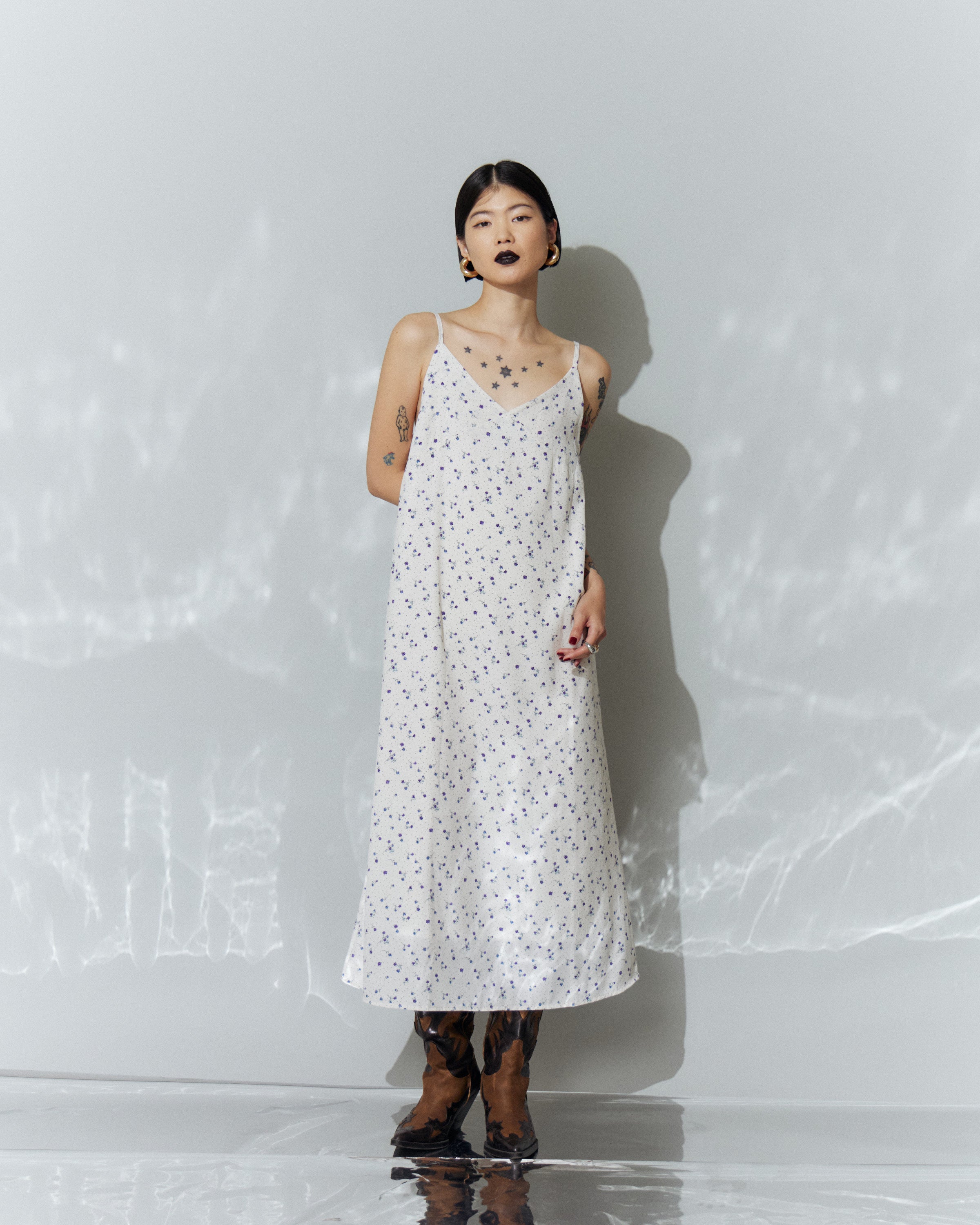 Flower Cami Long Dress