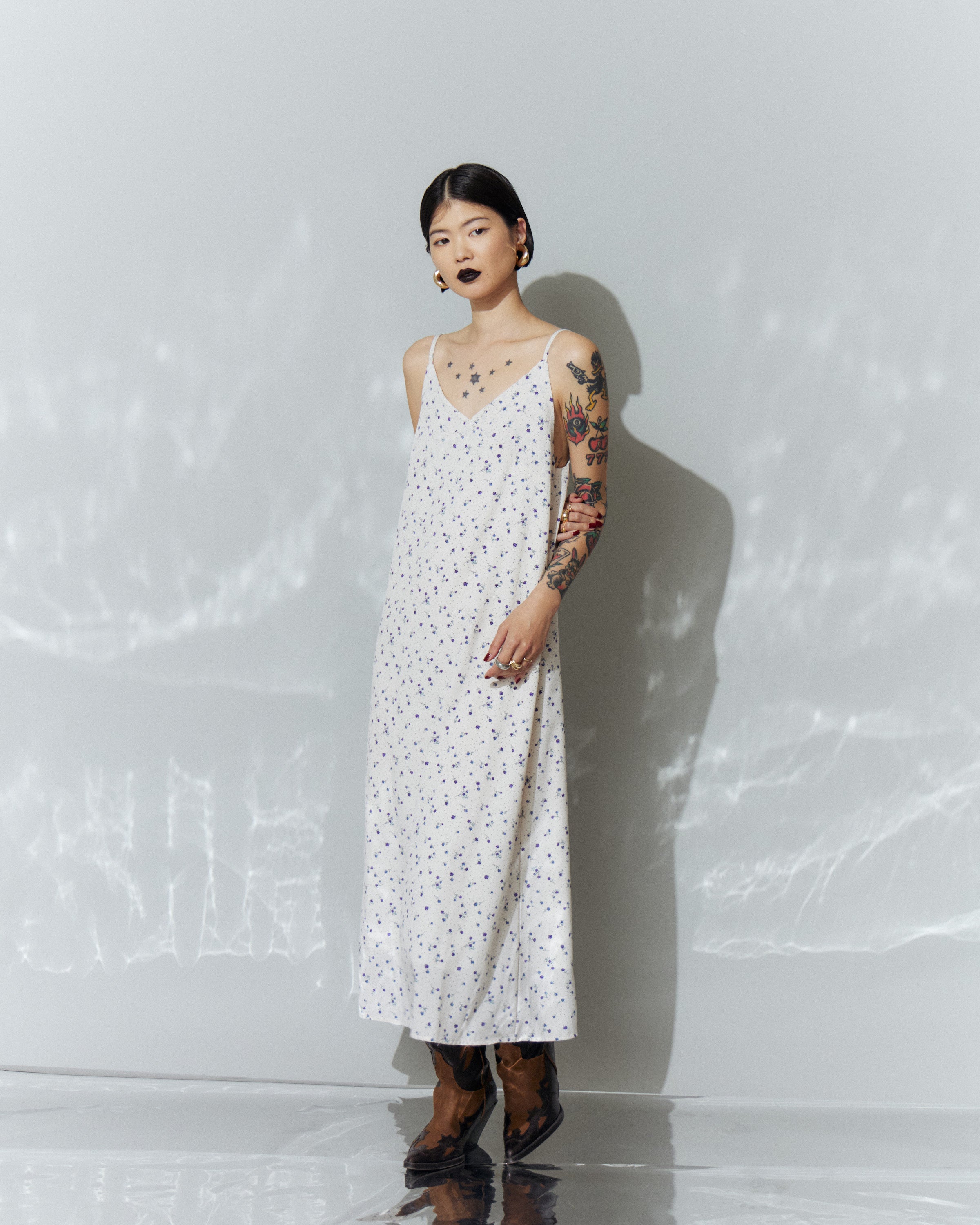 Flower Cami Long Dress