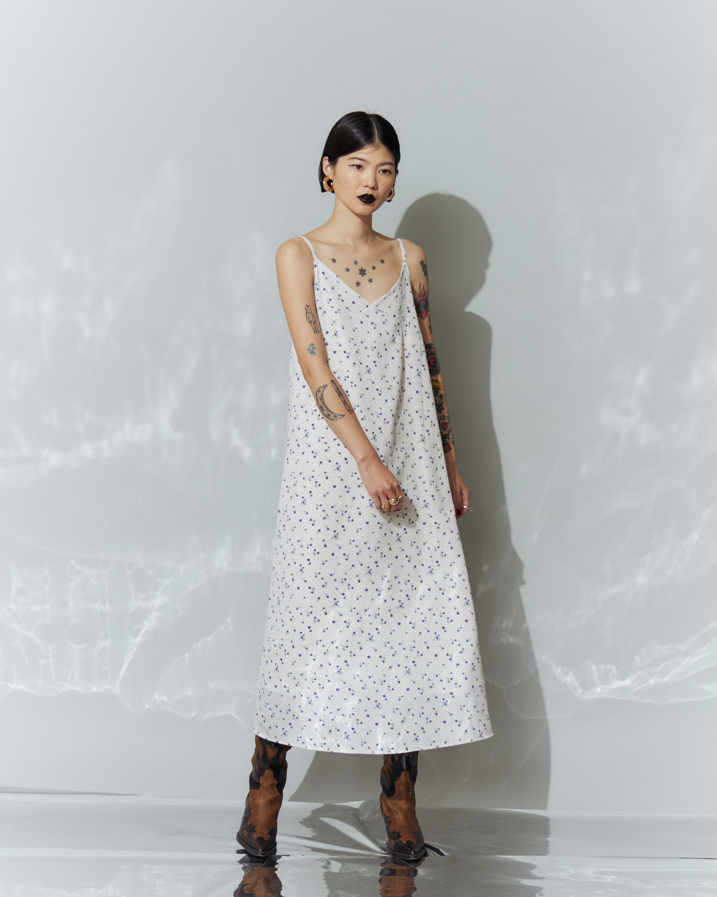 Flower Cami Long Dress