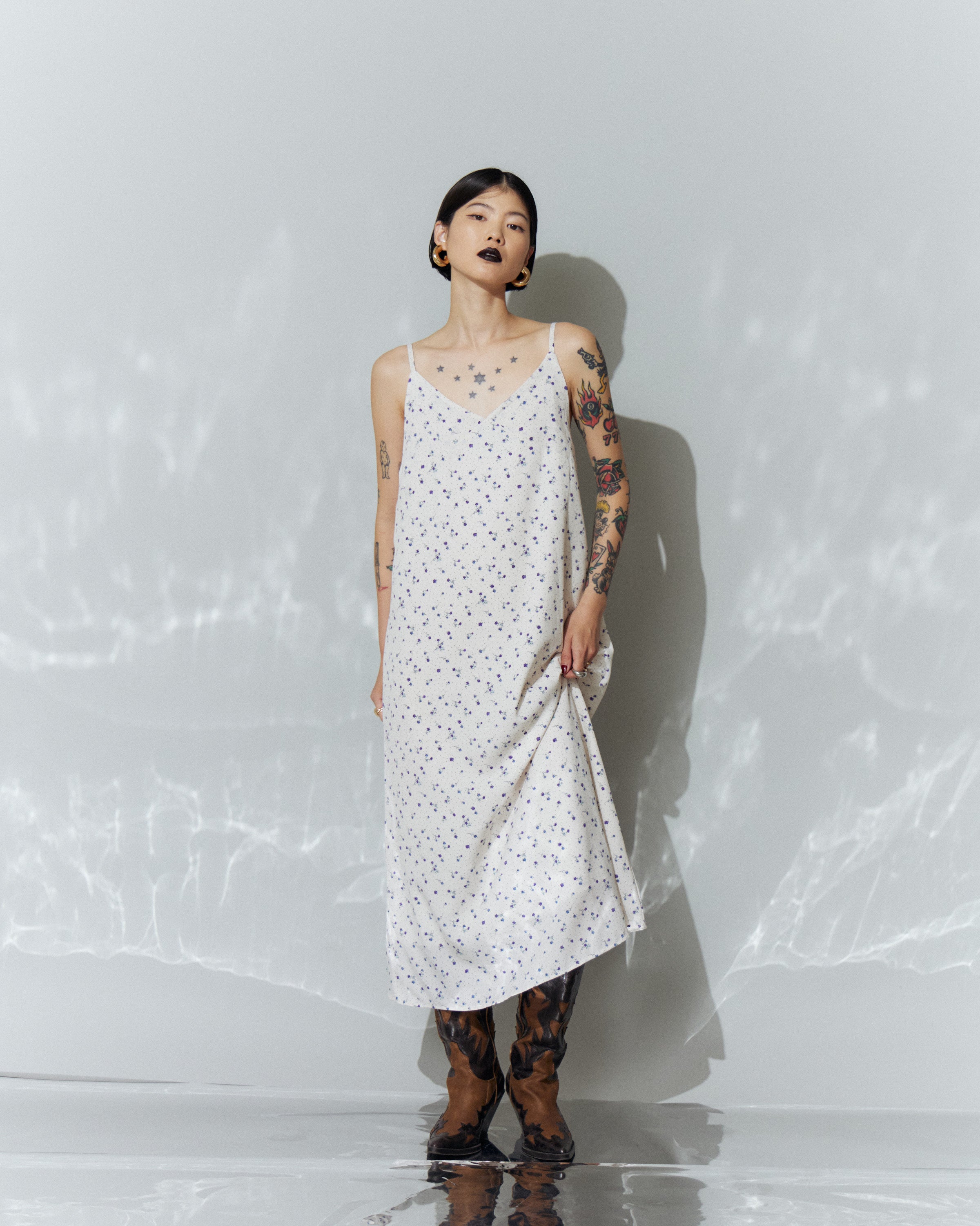 Flower Cami Long Dress