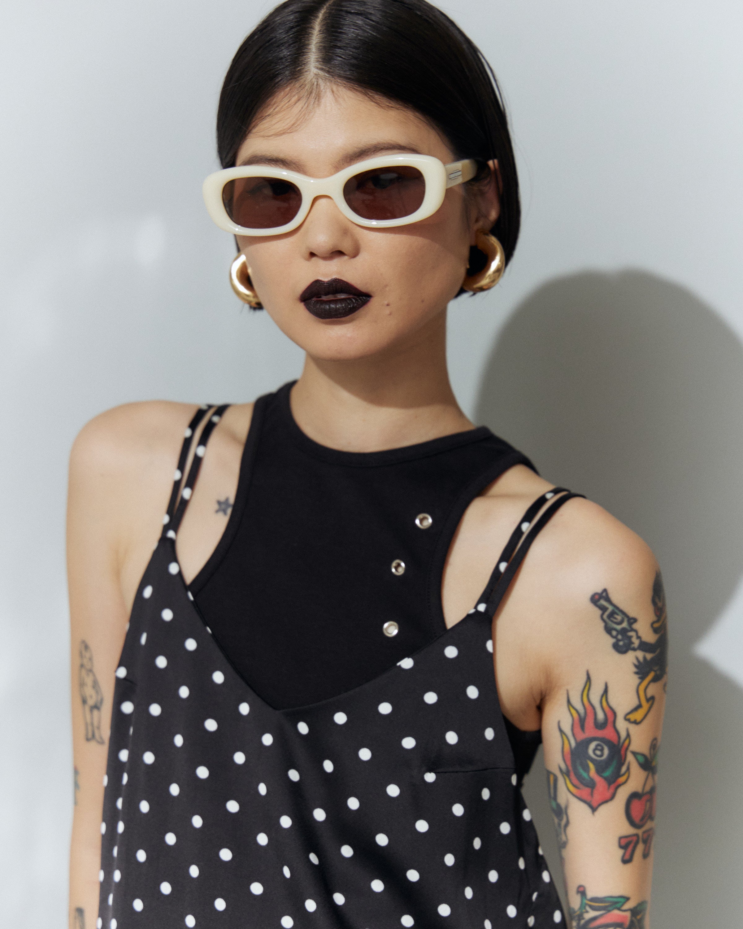 Eyelet Slim Tank Top