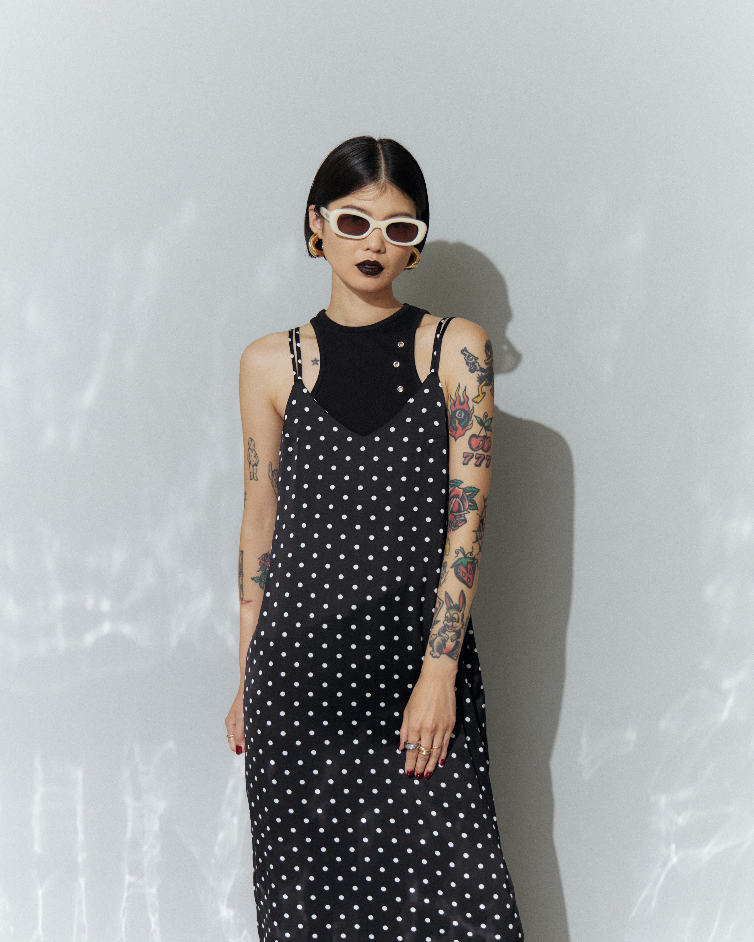 Eyelet Slim Tank Top