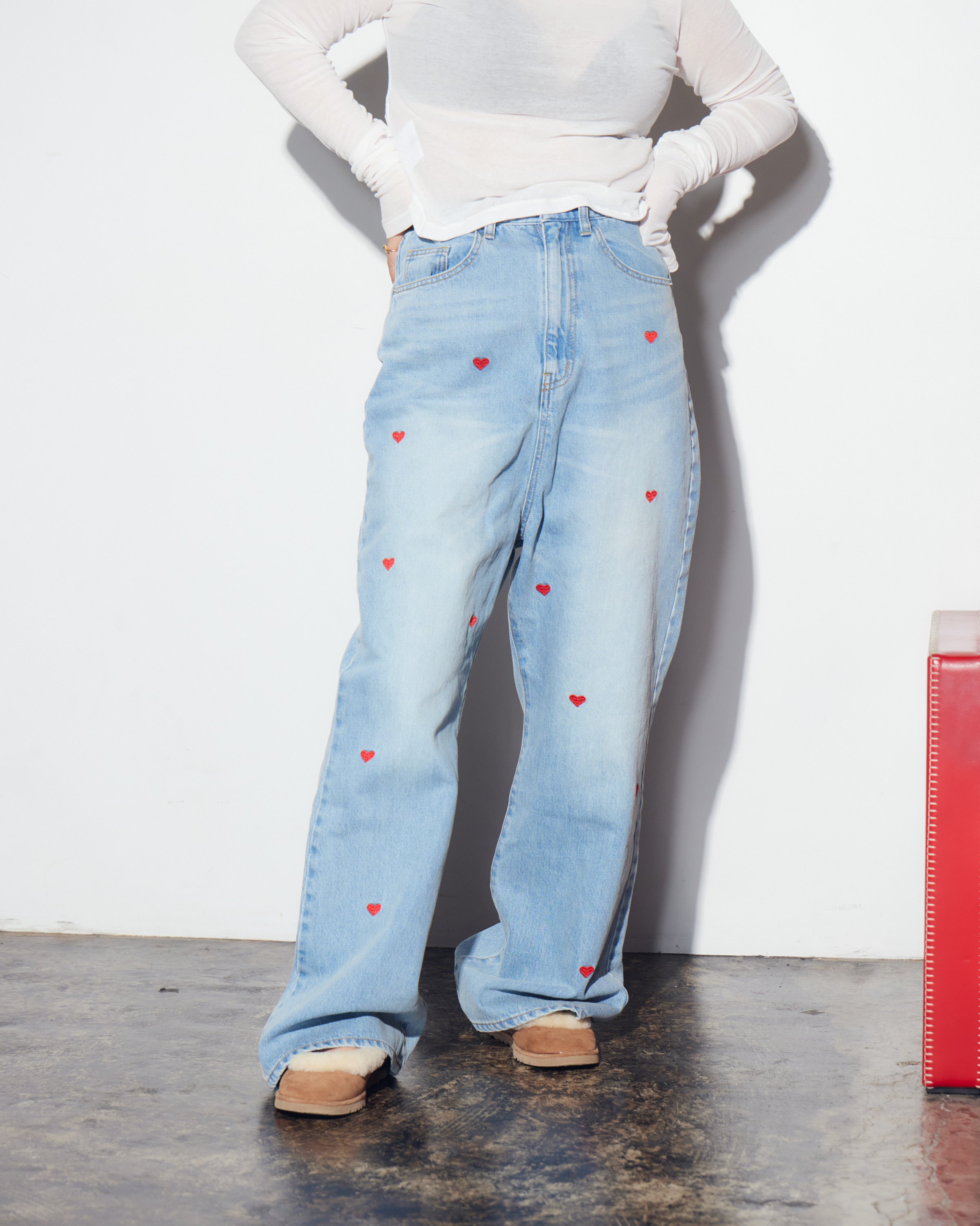 Playful Stitch Jeans