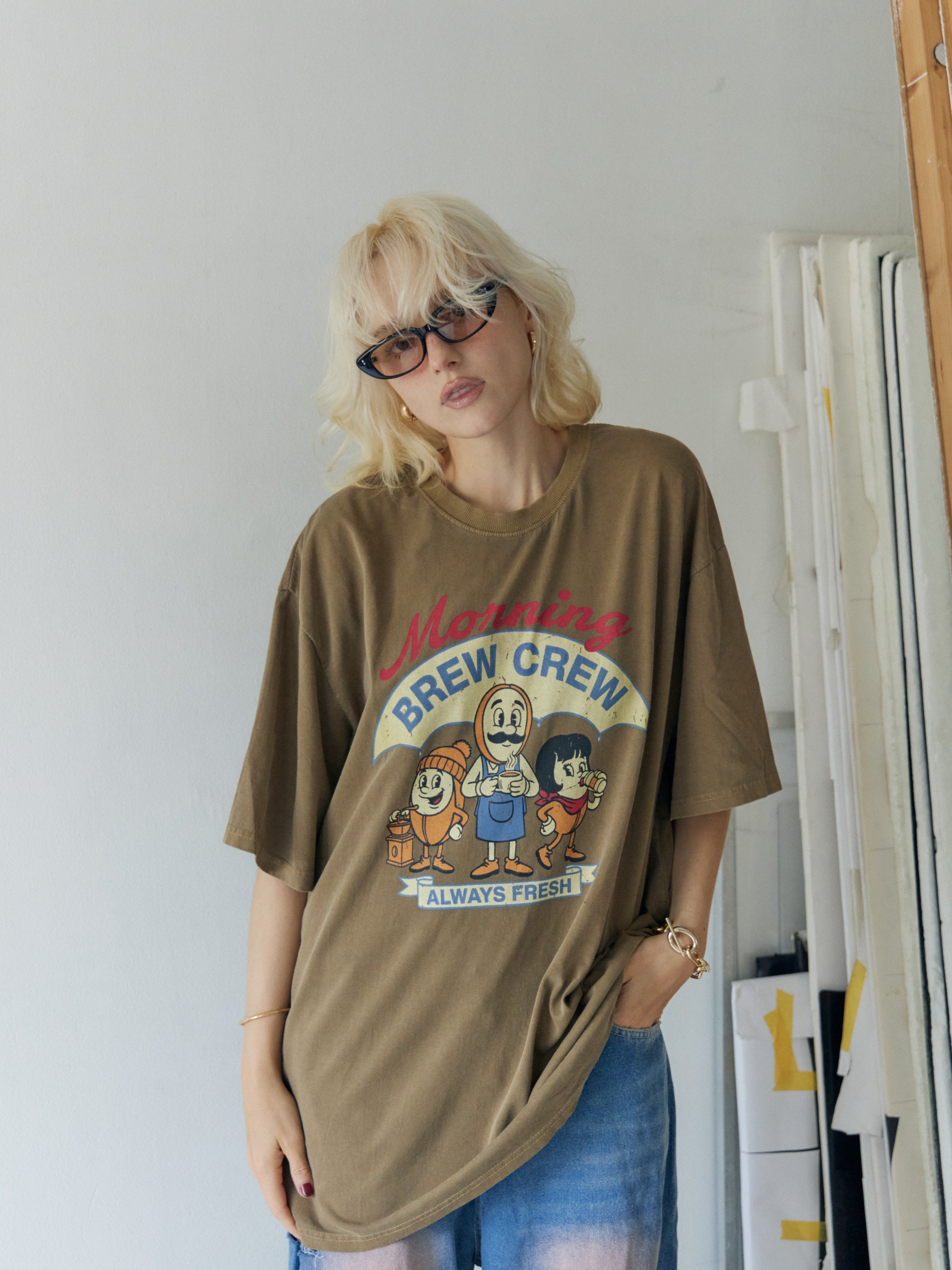 Morning Crew Vintage Tee