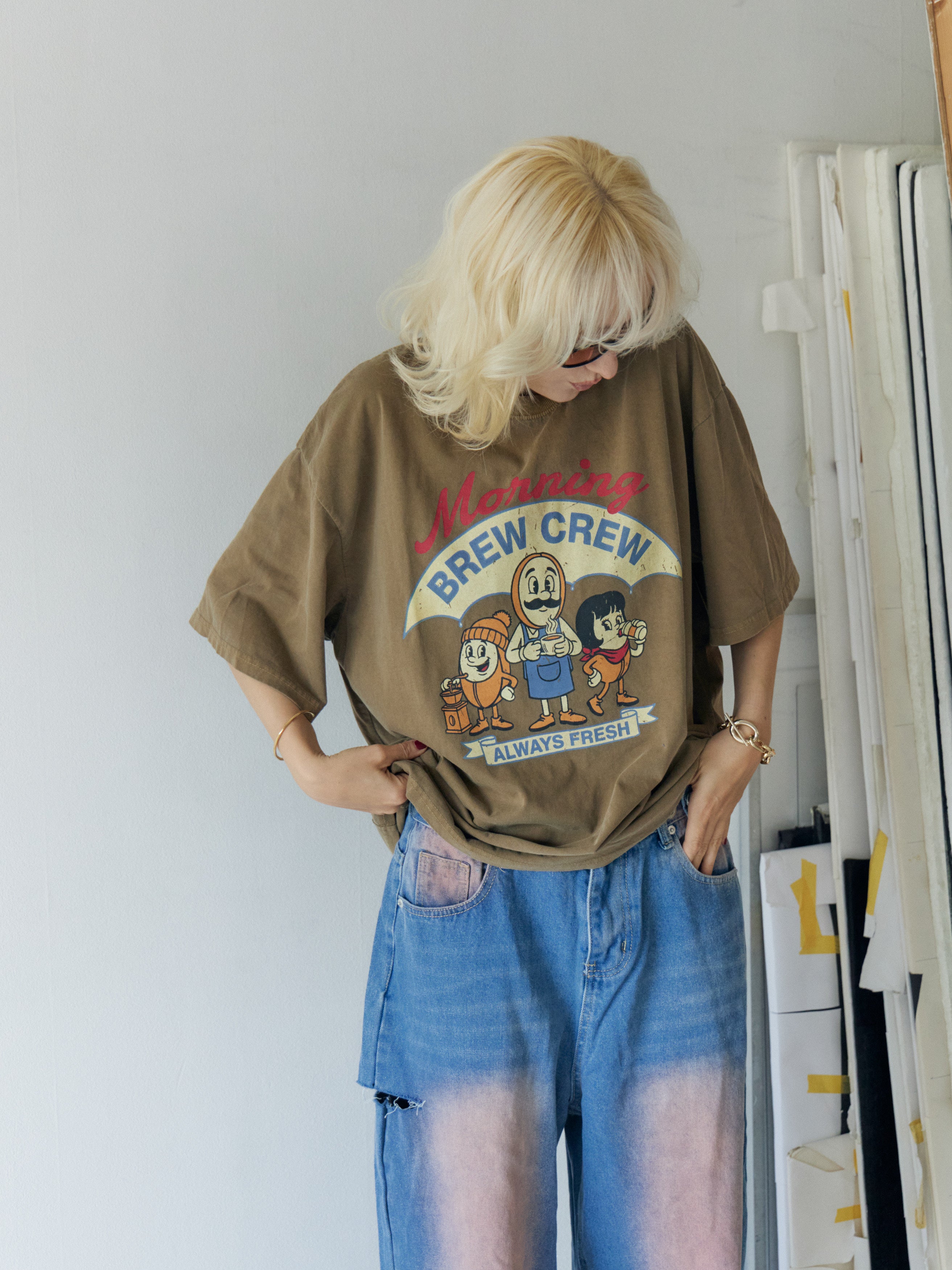 Morning Crew Vintage Tee