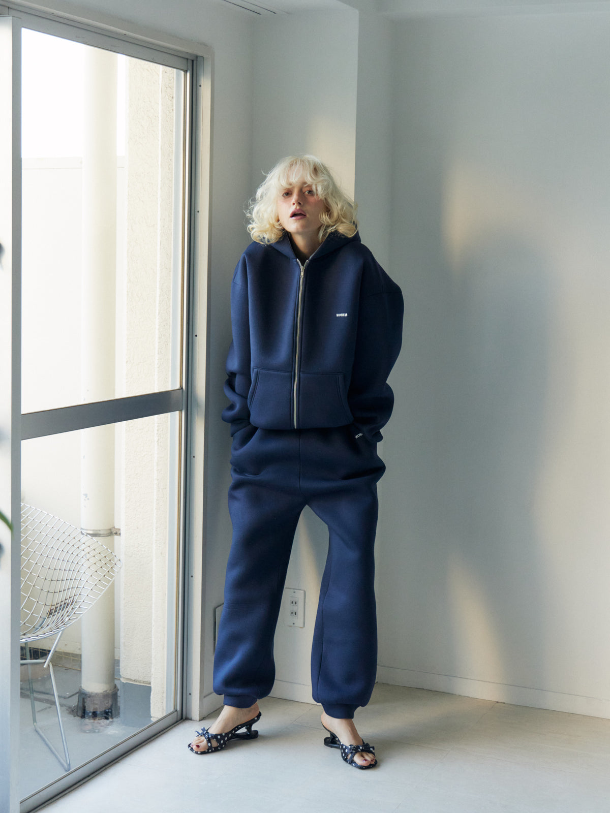 Double Face Logo Pants