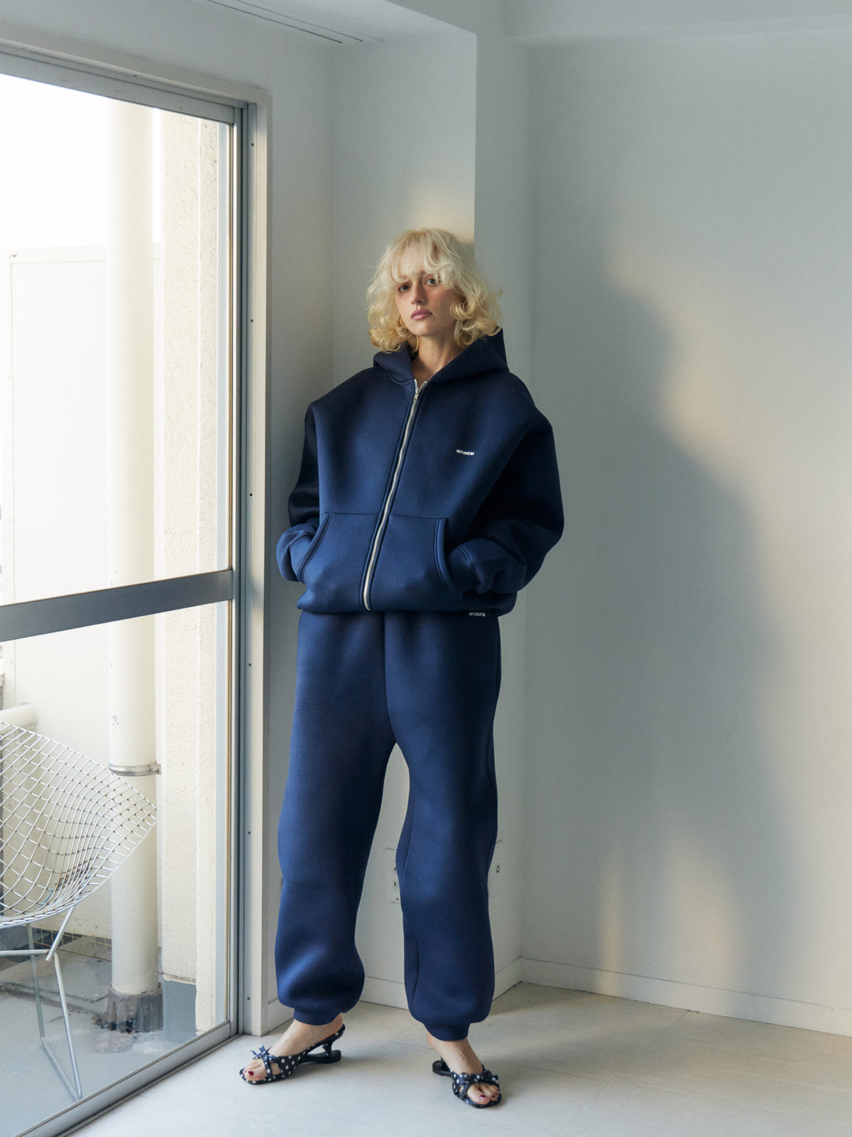 Double Face Logo Pants