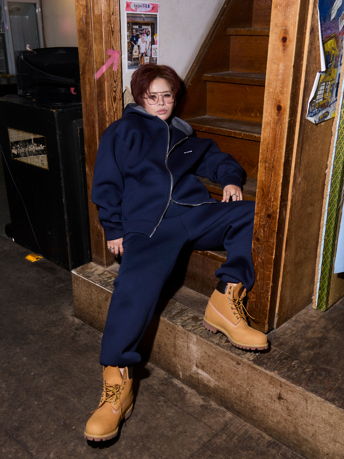 Double Face Logo Pants