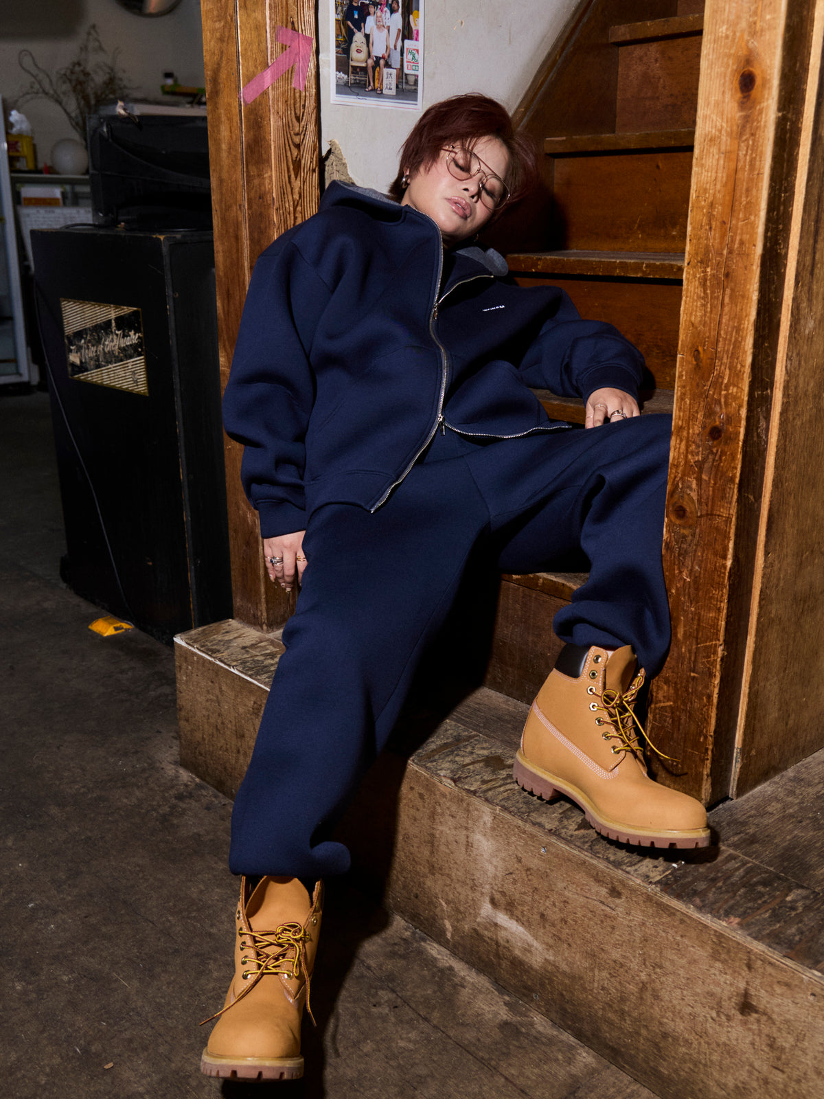 Double Face Logo Pants