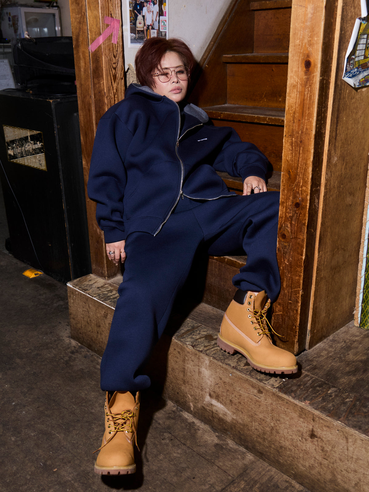 Double Face Logo Pants