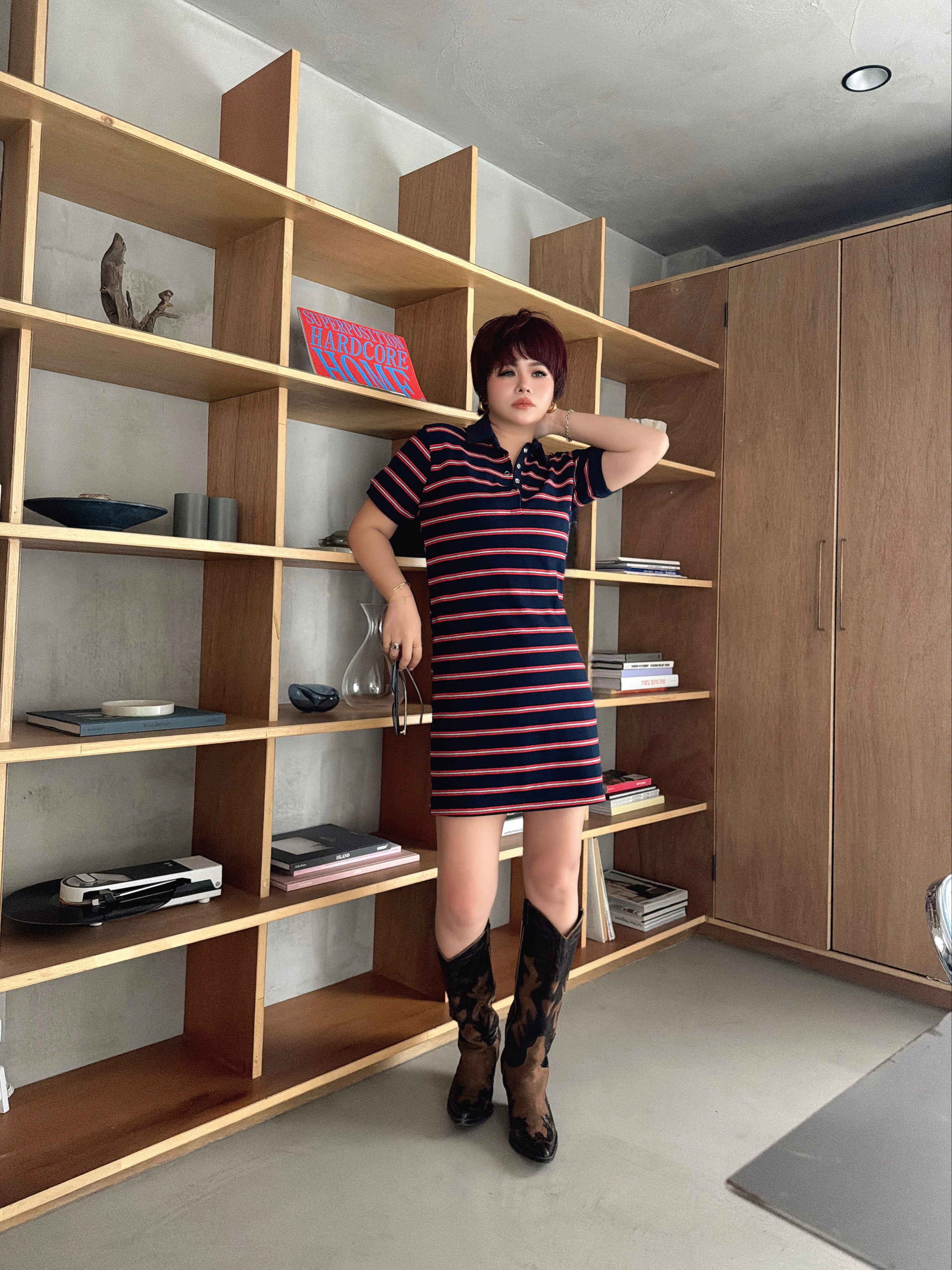 Classic Stripe Polo Dress