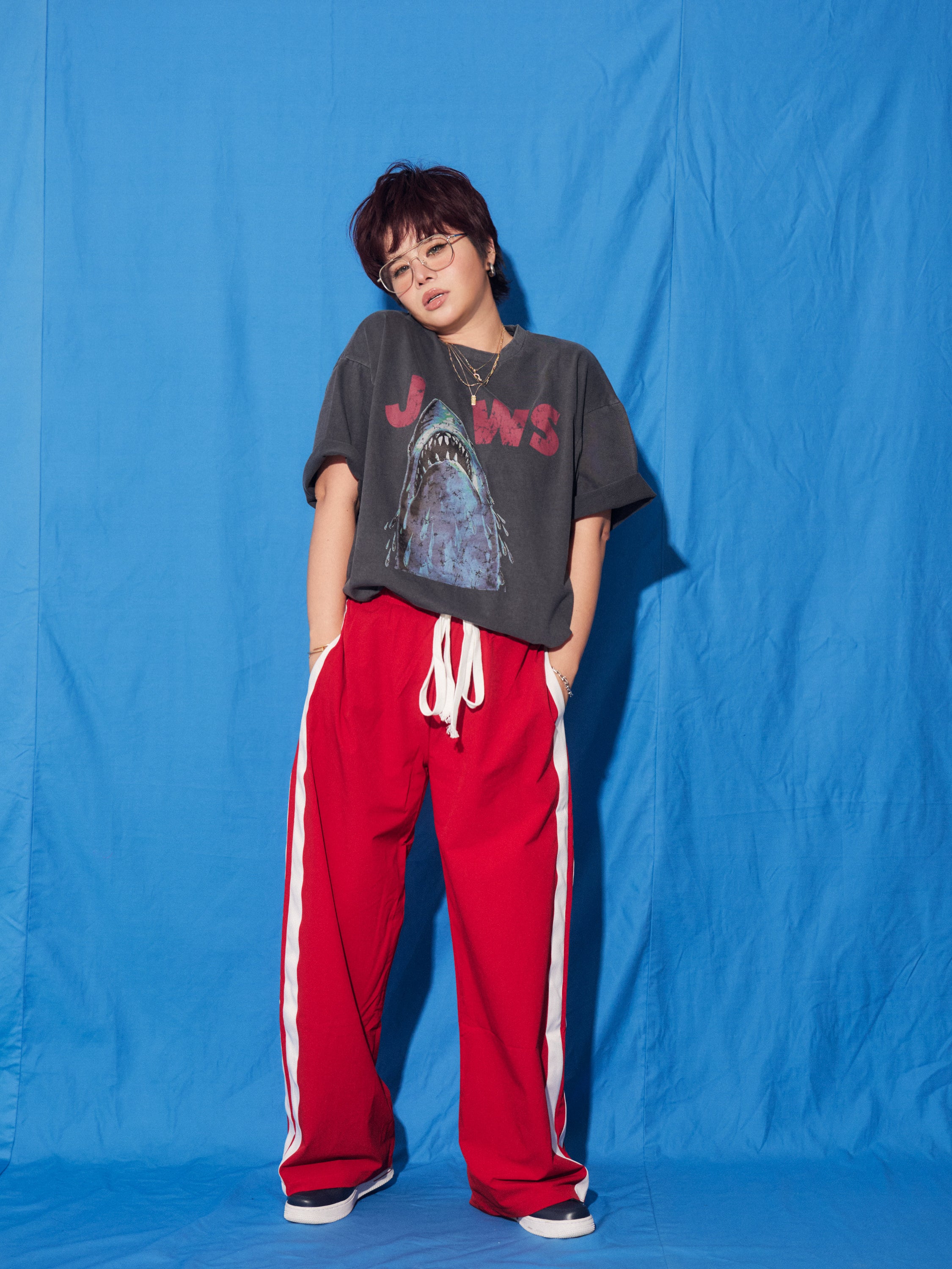 Side Line Track Wide Pants