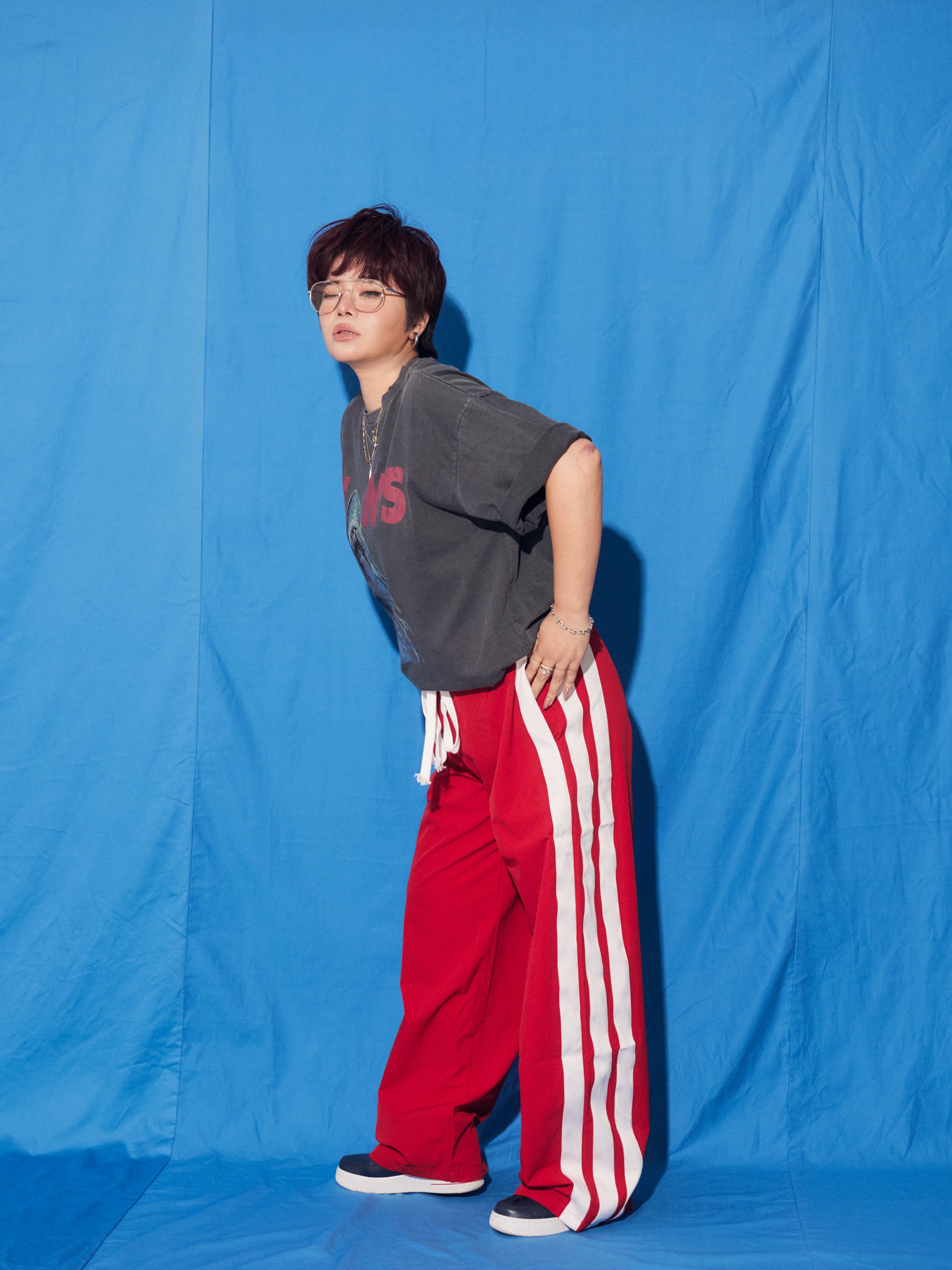 Side Line Track Wide Pants
