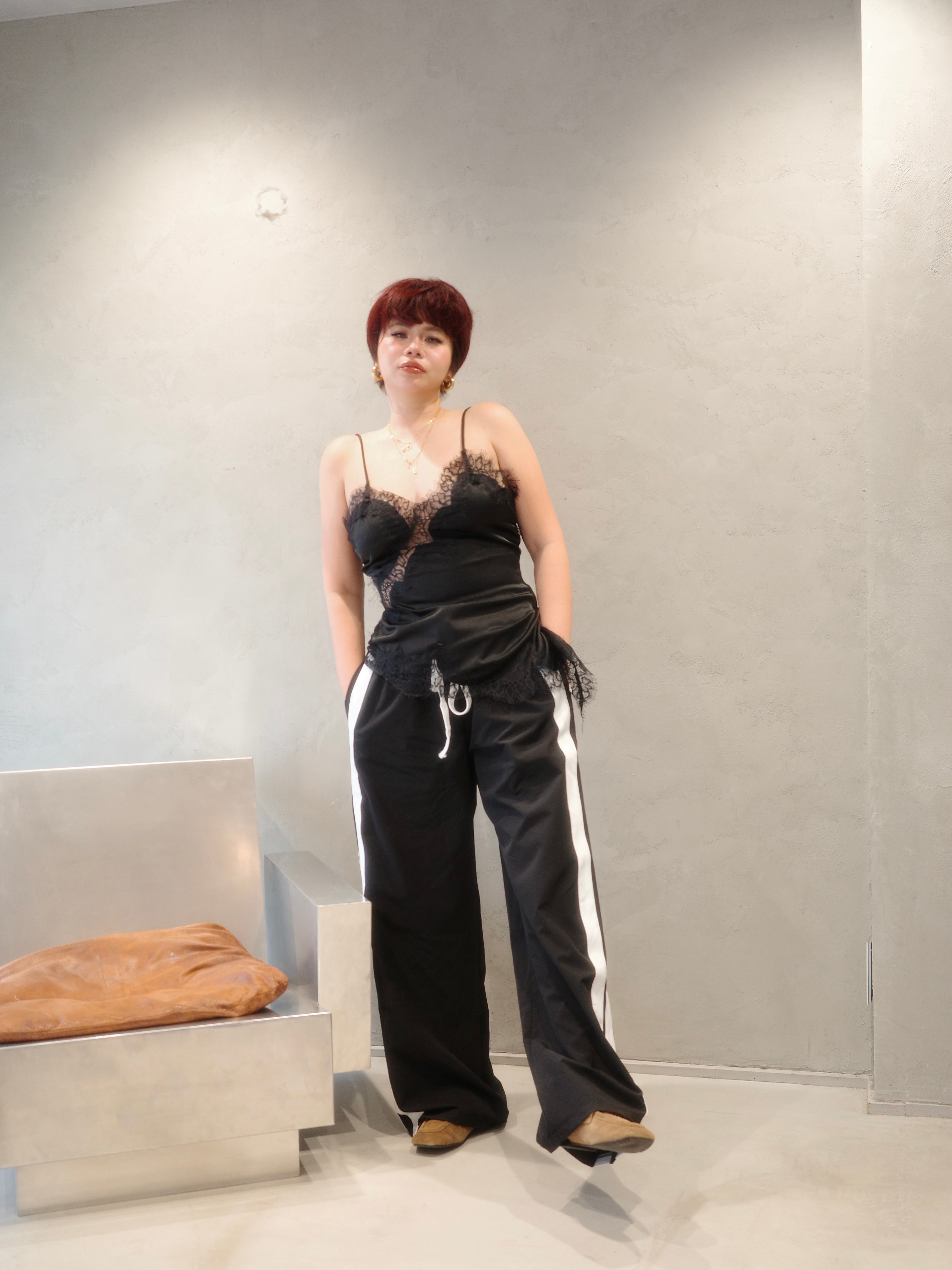 Side Line Track Wide Pants