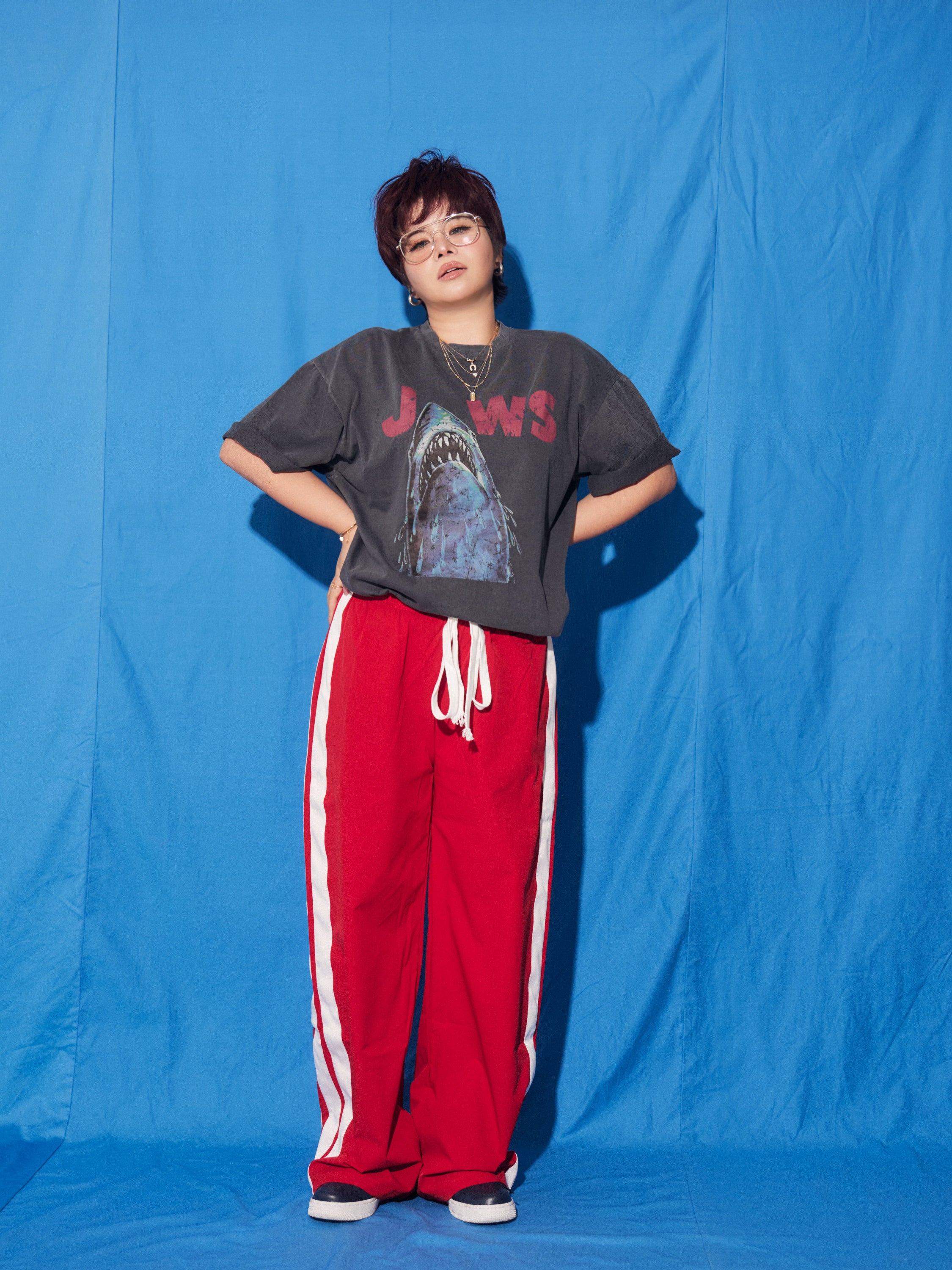 Side Line Track Wide Pants