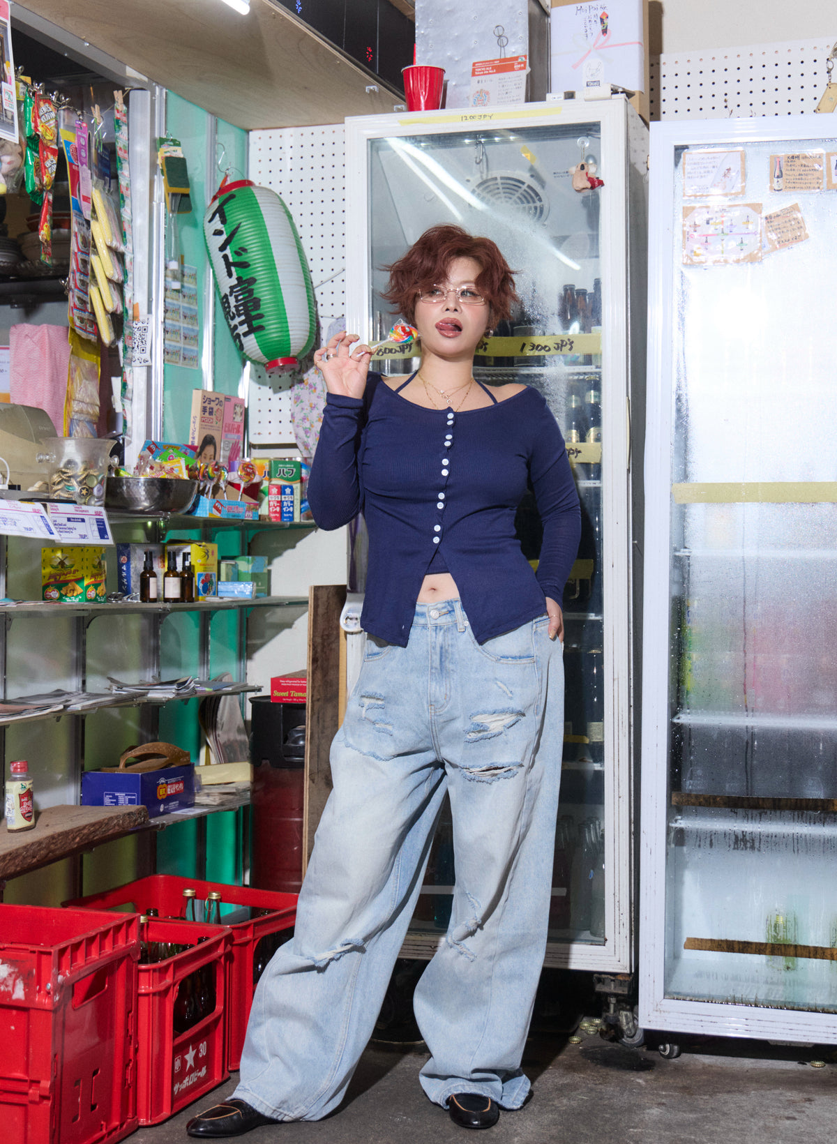 Slouchy Damage Jeans