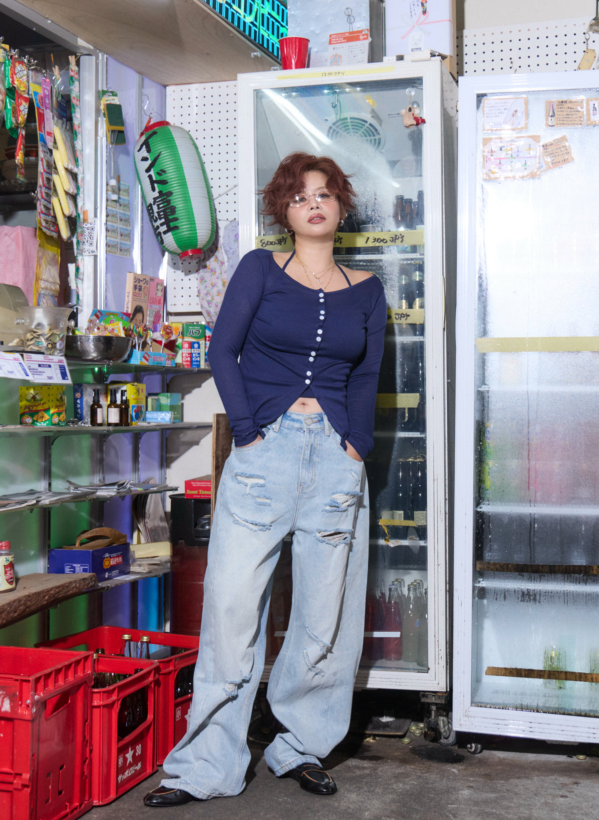 Slouchy Damage Jeans