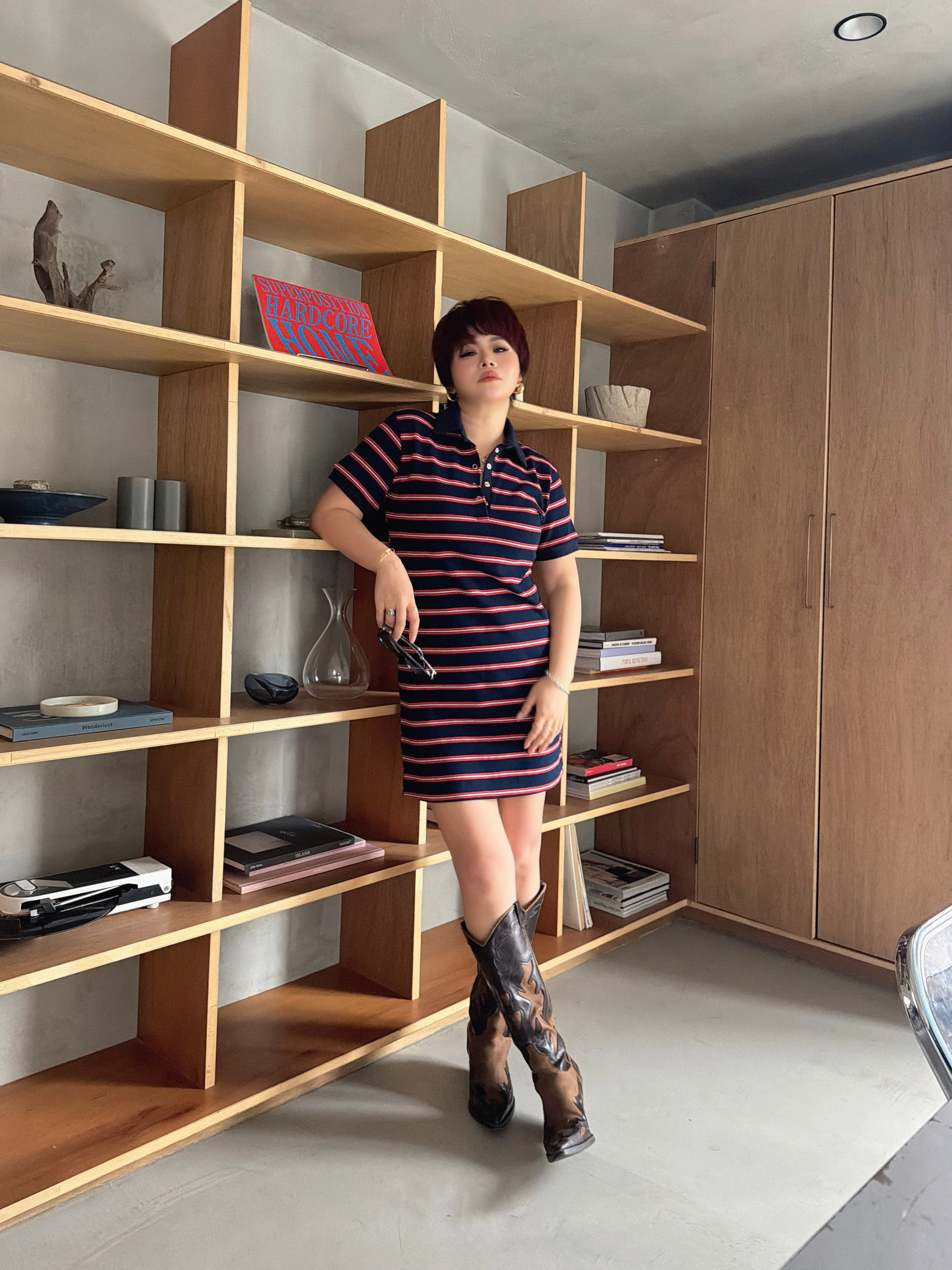 Classic Stripe Polo Dress