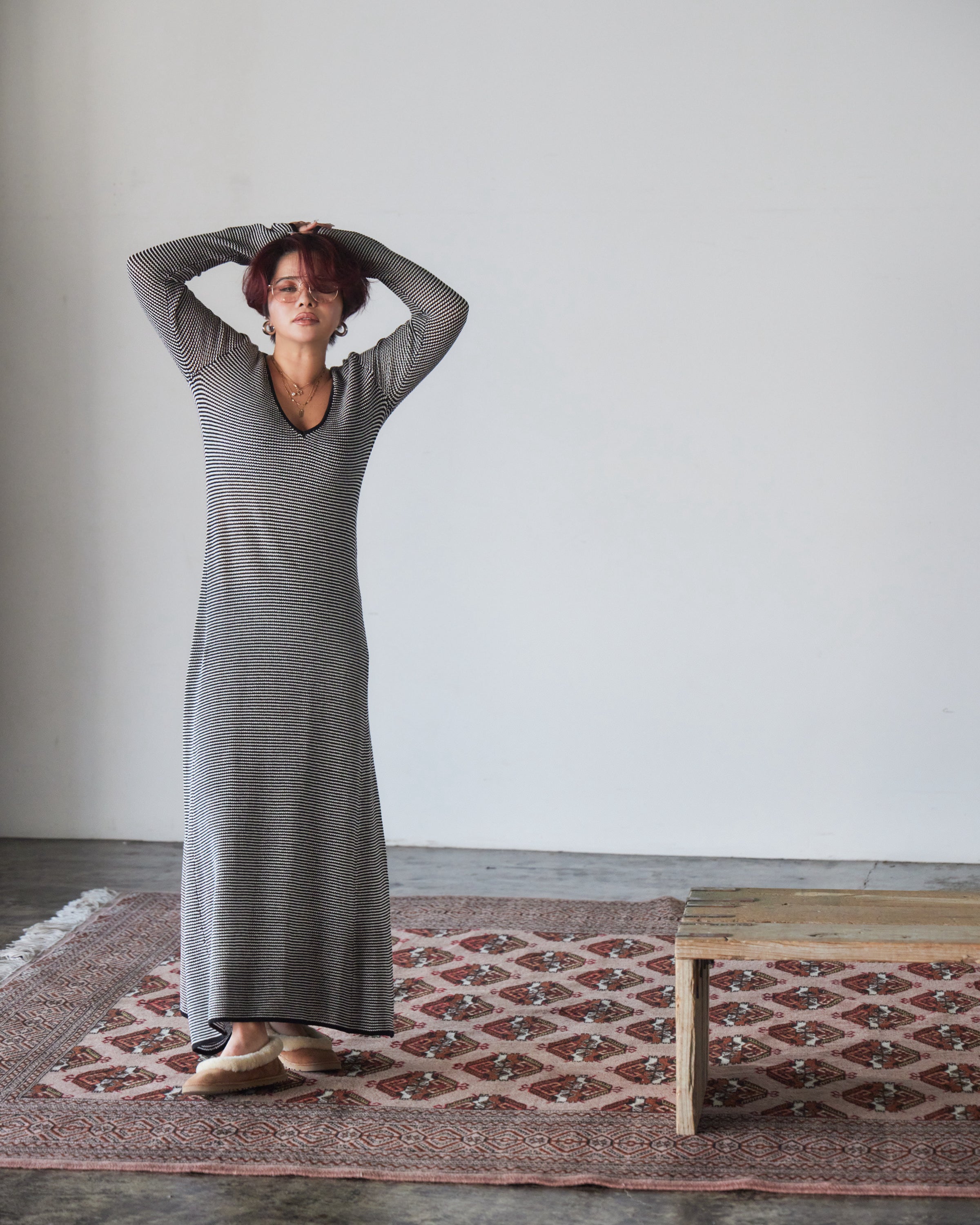 Wave Knit Maxi Dress