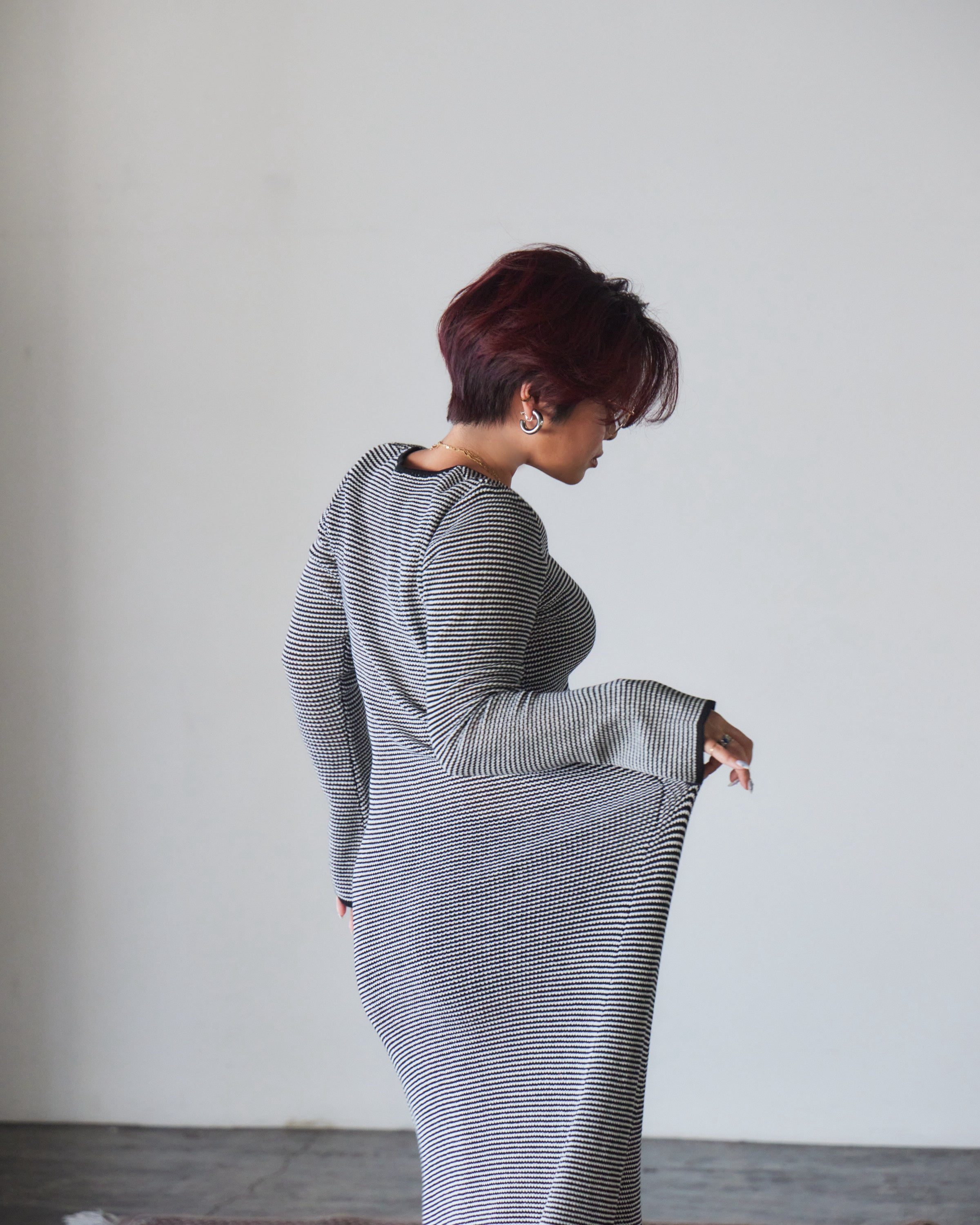 Wave Knit Maxi Dress