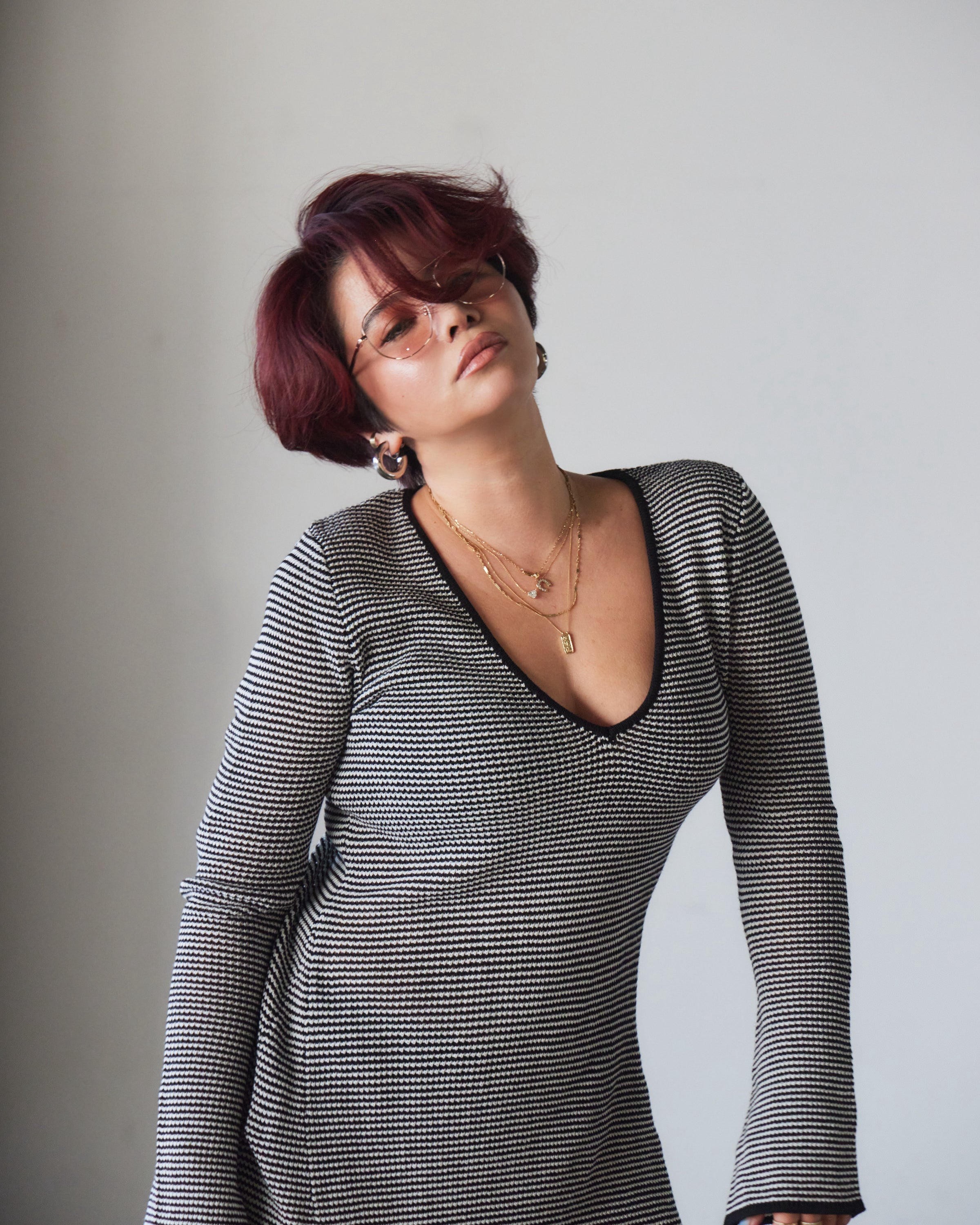 Wave Knit Maxi Dress