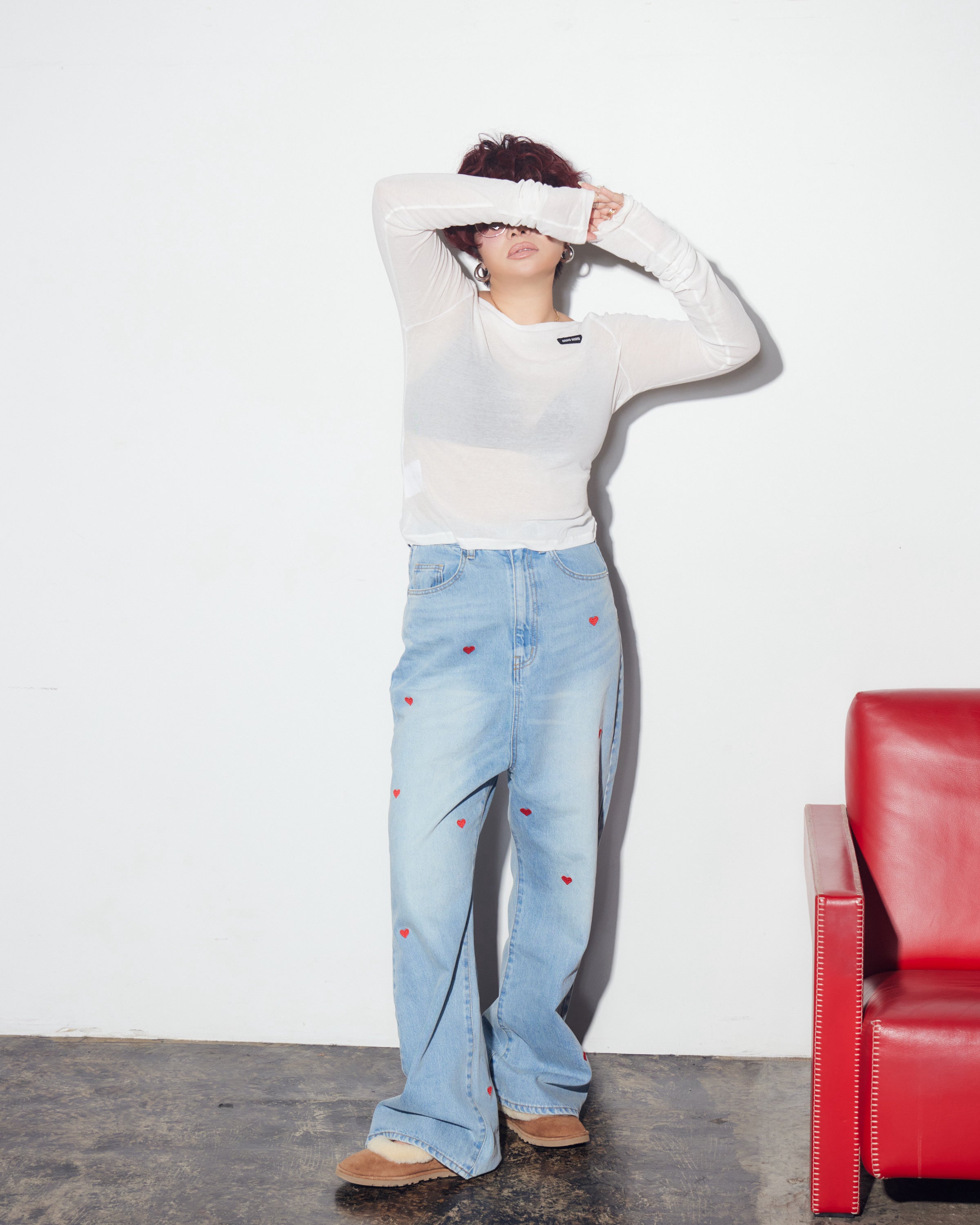 Playful Stitch Jeans – WONEM