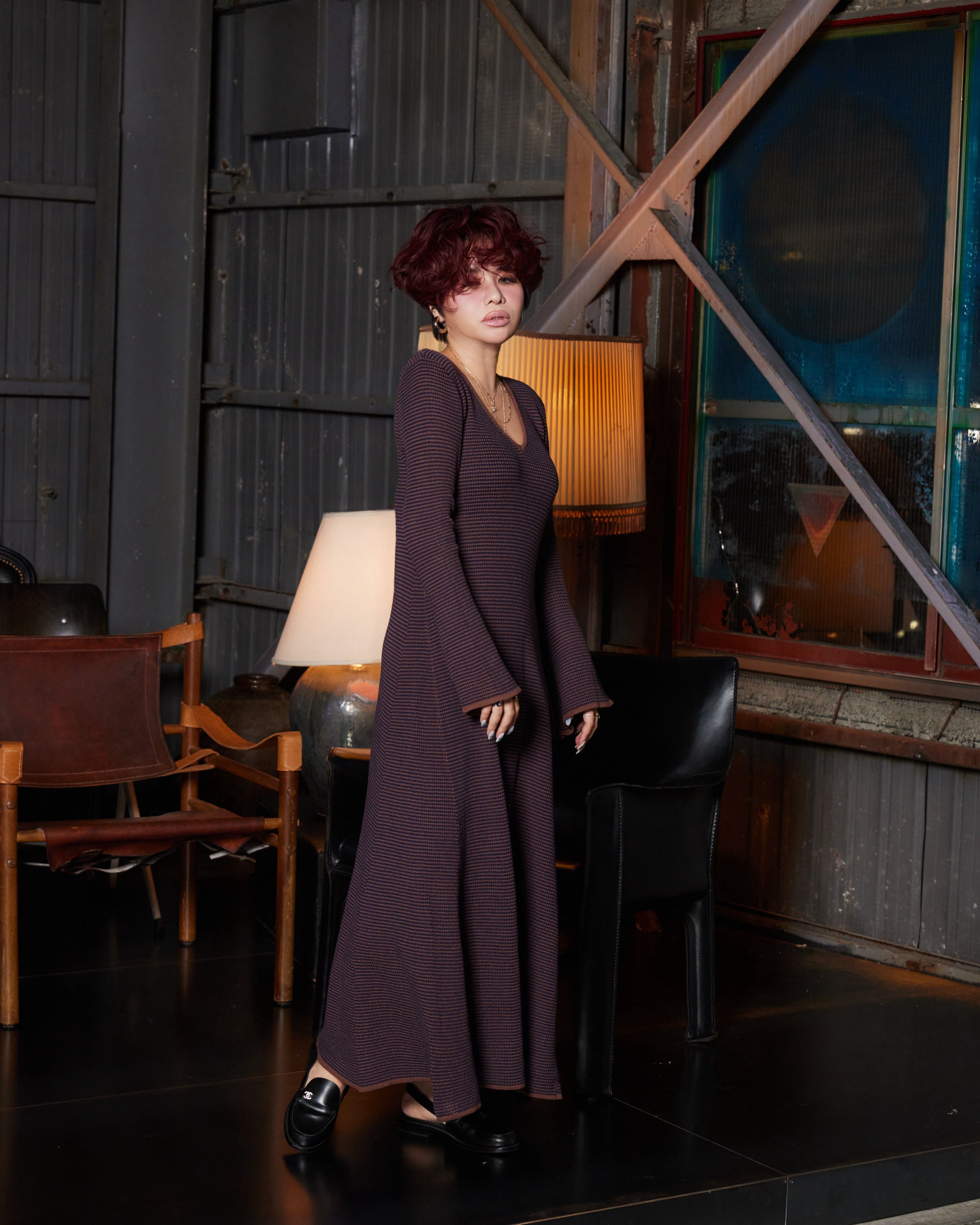 Wave Knit Maxi Dress