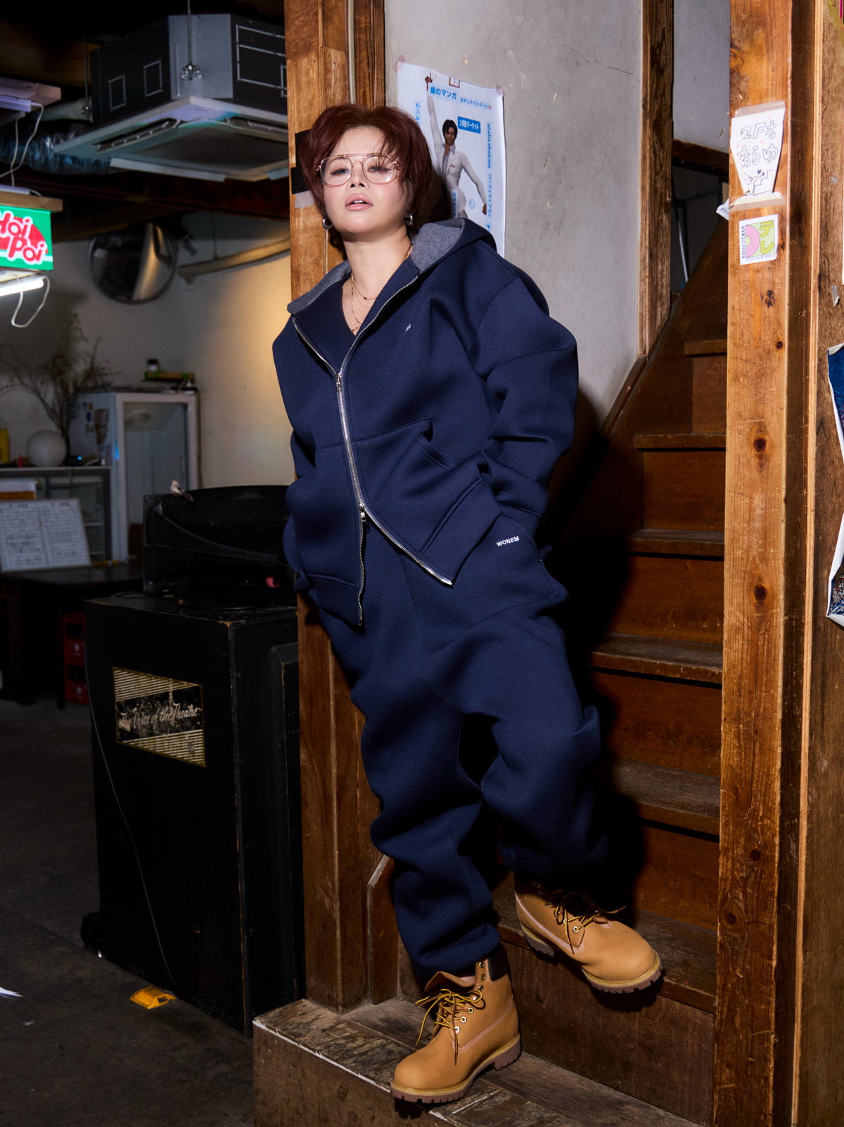 Double Face Logo Pants