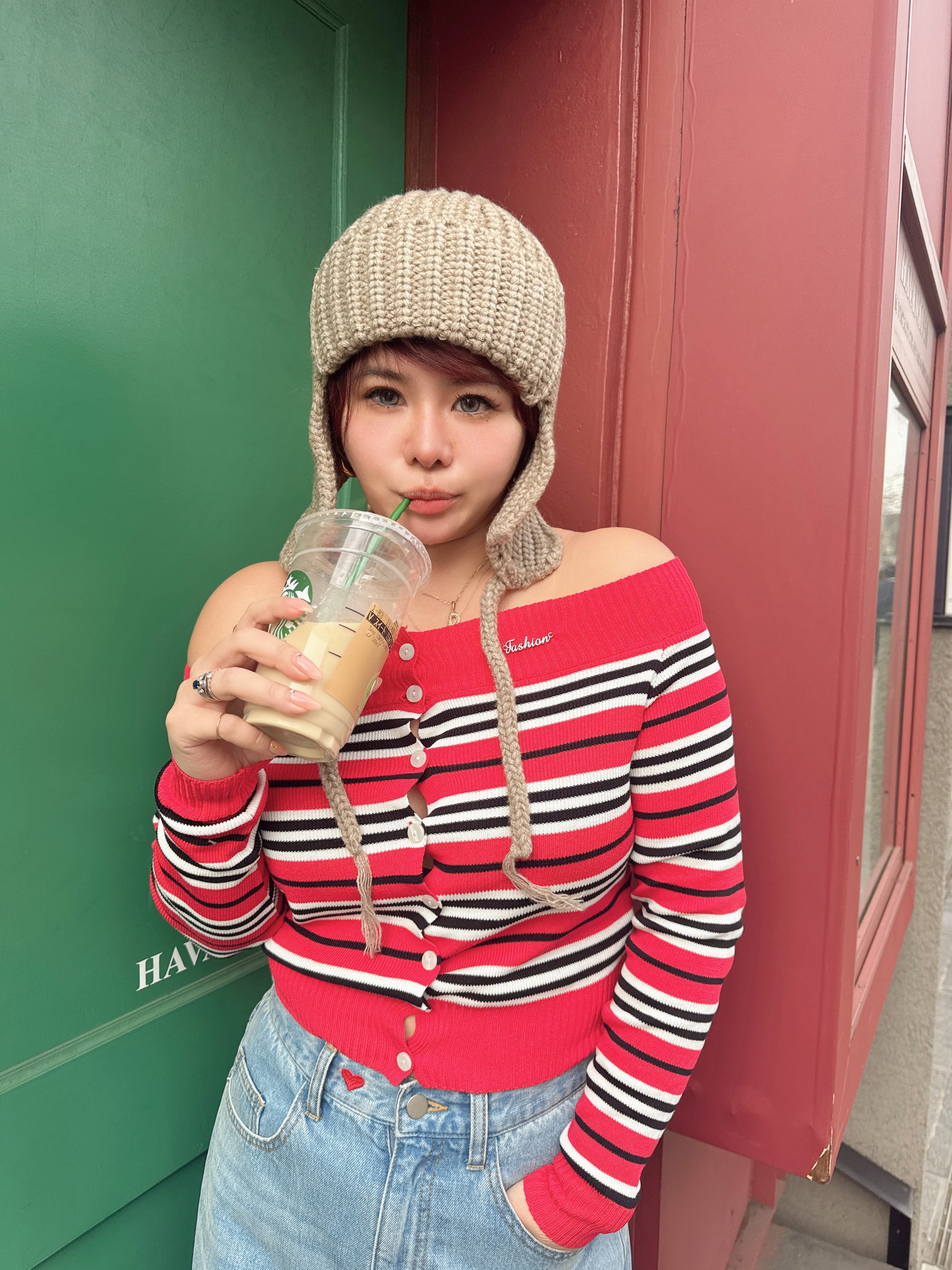 Rib Knit Earflap Beanie