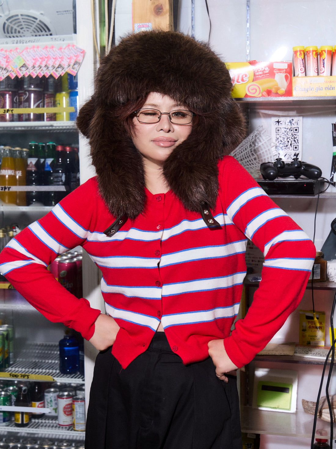 Retro Border Cardigan