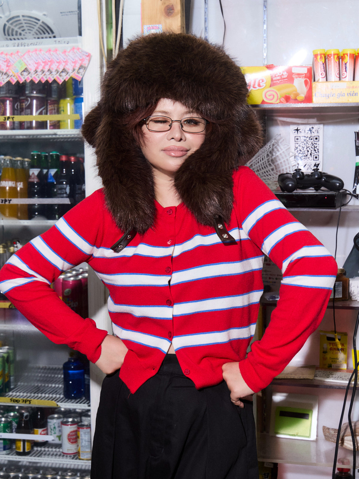 Retro Border Cardigan