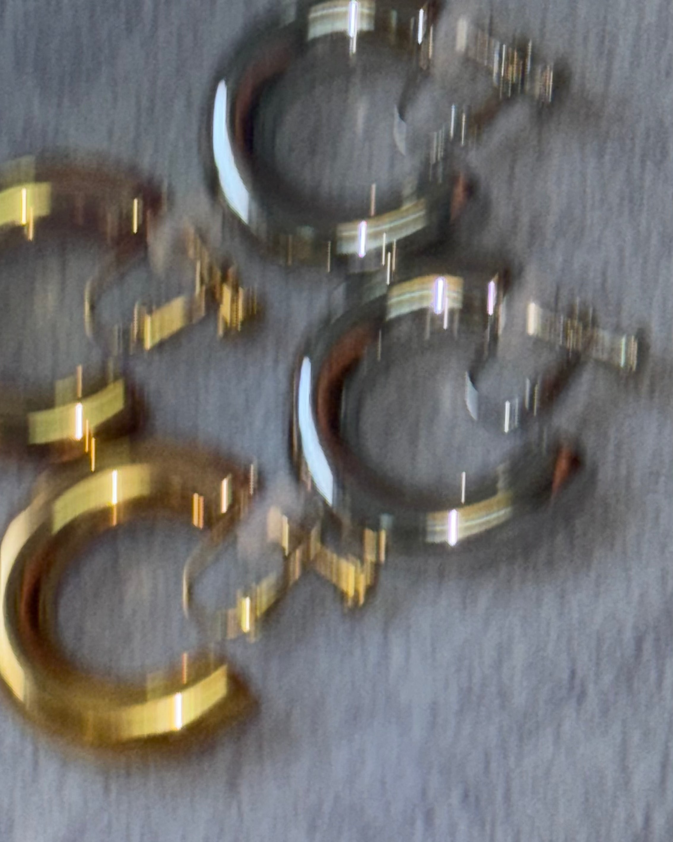 Glossy Round Hoop Earrings